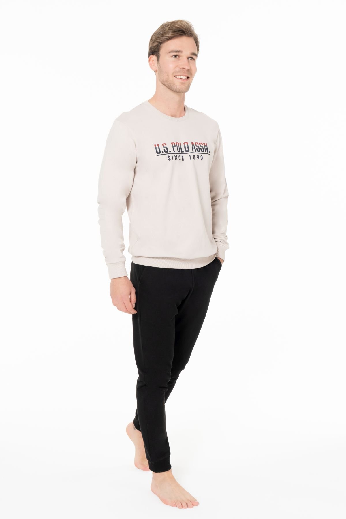 ست پیژامه و لباس خواب مردانه یقه گرد | یو اس پولو U.S. Polo Assn. USPOLO18928EKPT TR - تصویر 3