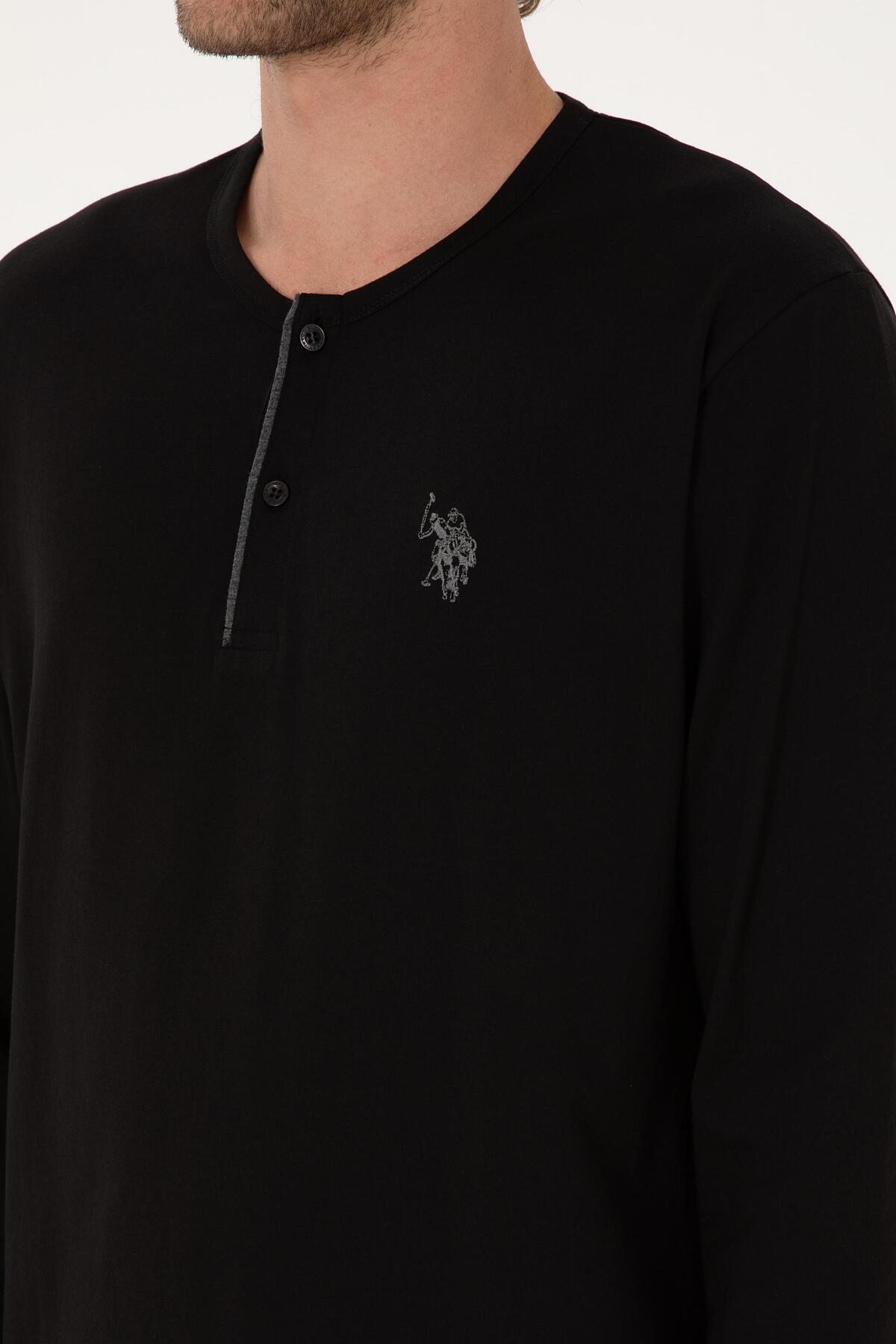 ست پیژامه و لباس خواب مردانه یقه گرد | یو اس پولو U.S. Polo Assn. USPOLO18971EKPT TR - تصویر 7