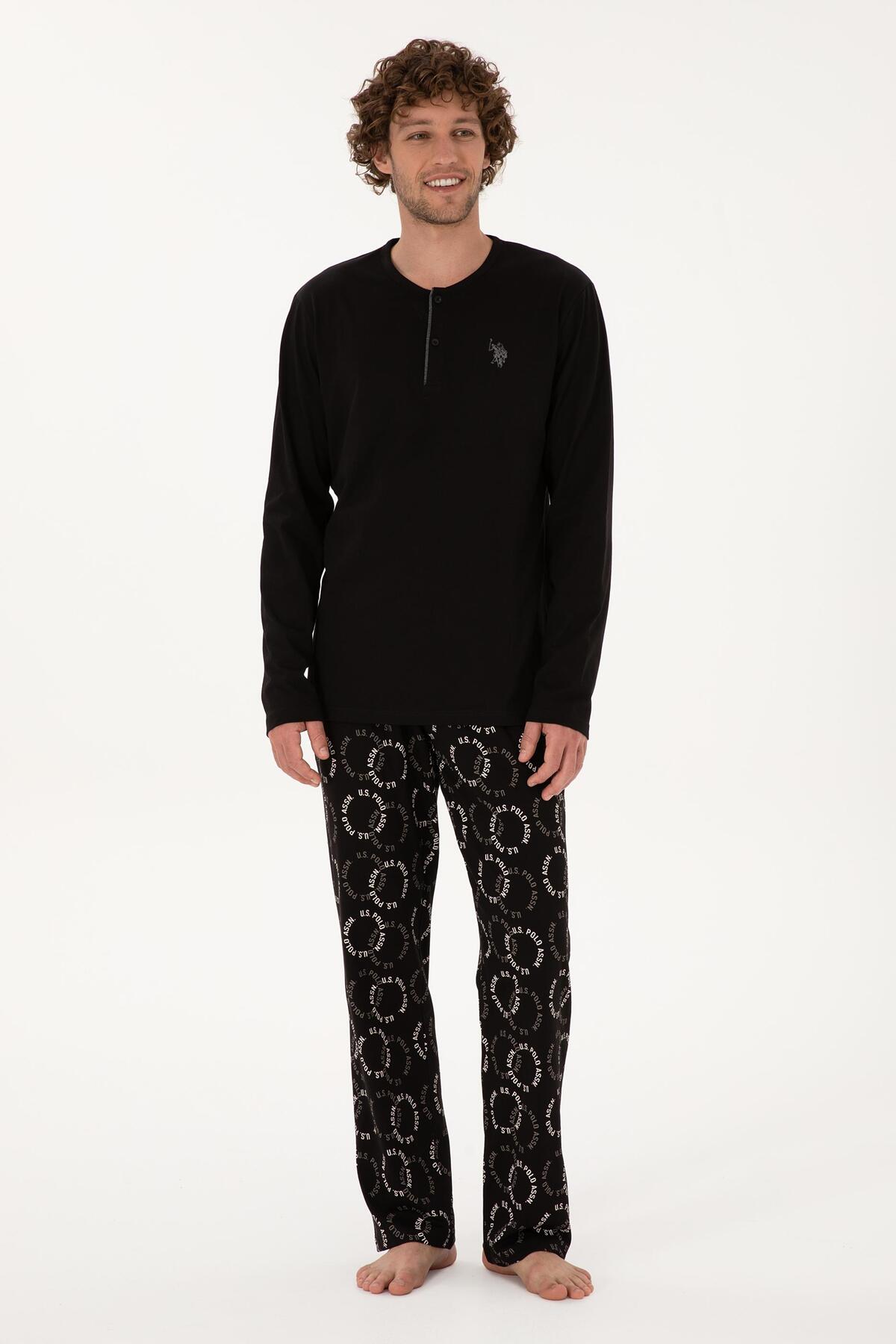 ست پیژامه و لباس خواب مردانه یقه گرد | یو اس پولو U.S. Polo Assn. USPOLO18971EKPT TR - تصویر 4