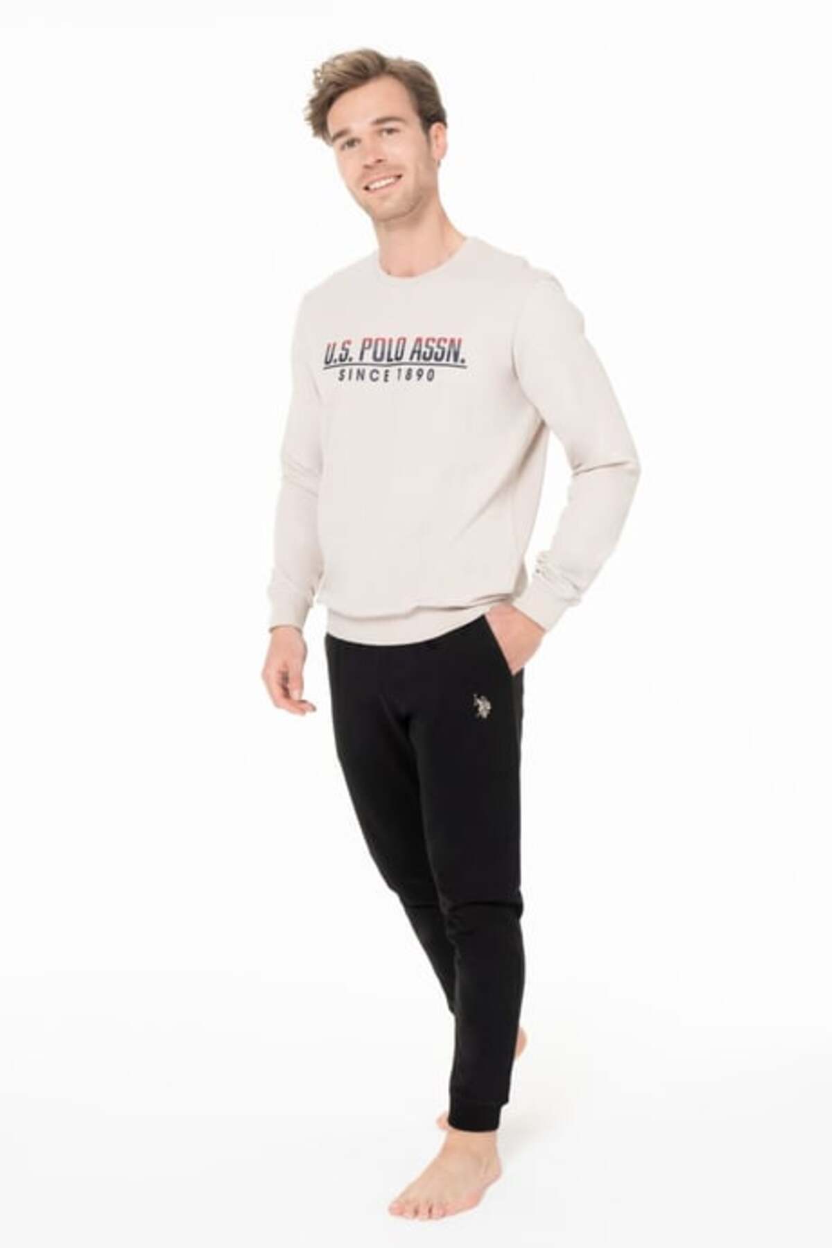 ست پیژامه و لباس خواب مردانه یقه گرد | یو اس پولو U.S. Polo Assn. USPOLO18928EKPT TR - تصویر 2