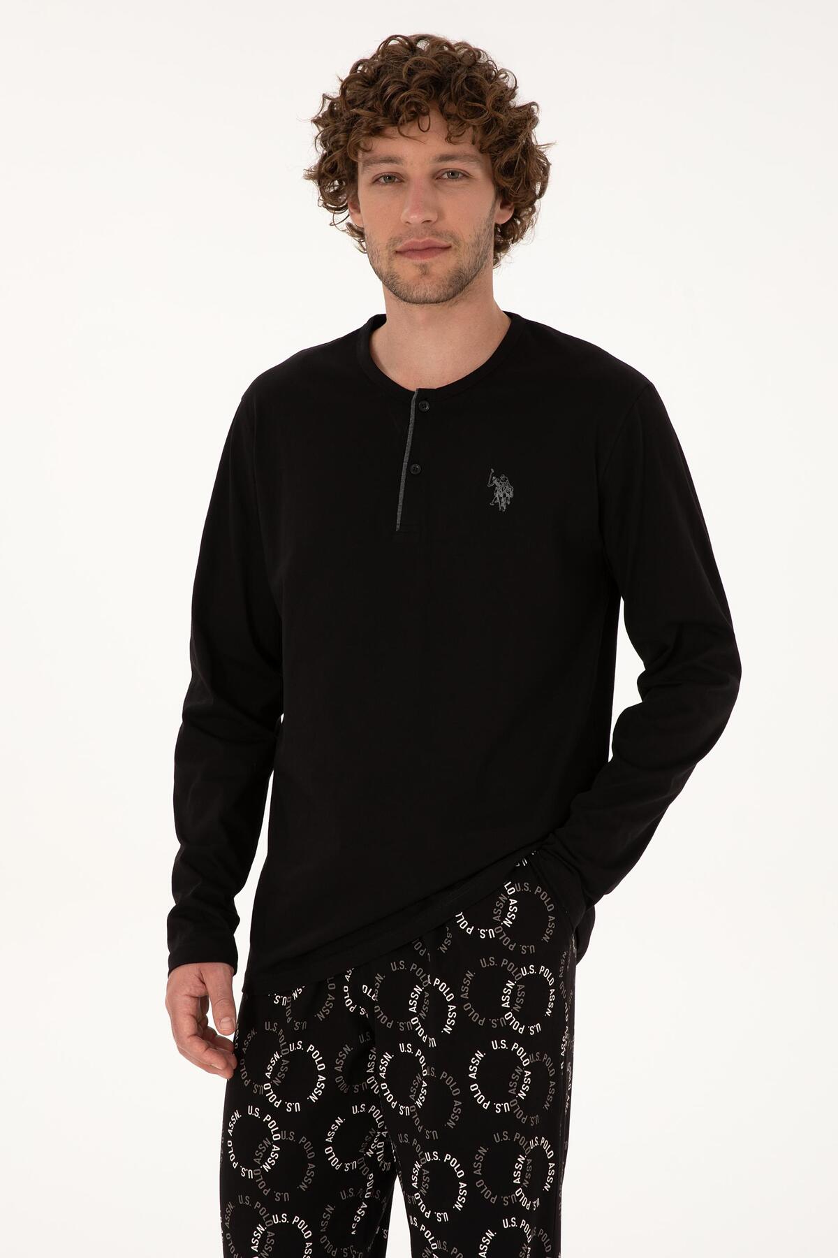 ست پیژامه و لباس خواب مردانه یقه گرد | یو اس پولو U.S. Polo Assn. USPOLO18971EKPT TR - تصویر 3