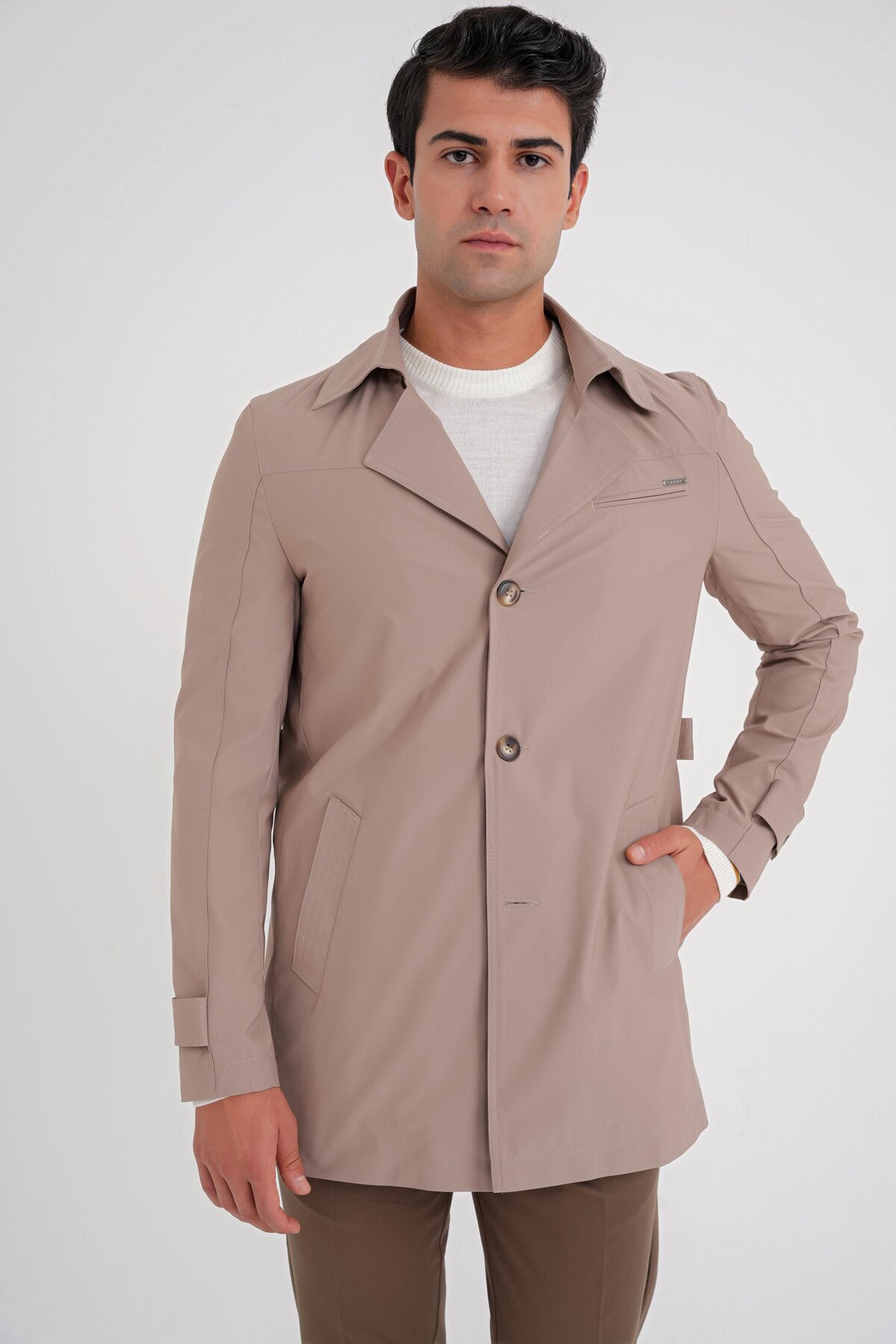 KA 093 COAT بژ باریک