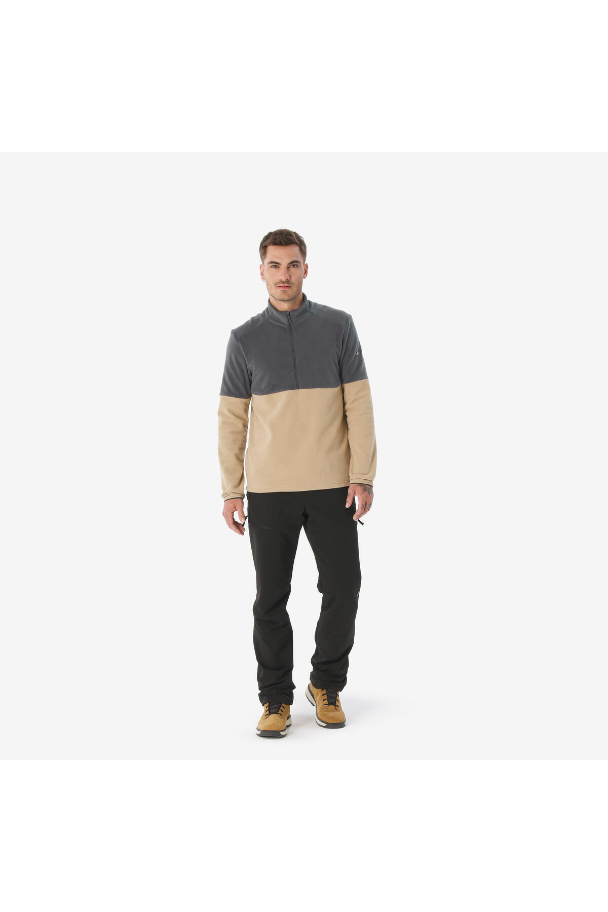 Decathlon Quechua Erkek Outdoor Polar - Bej - MH500 görsel 2