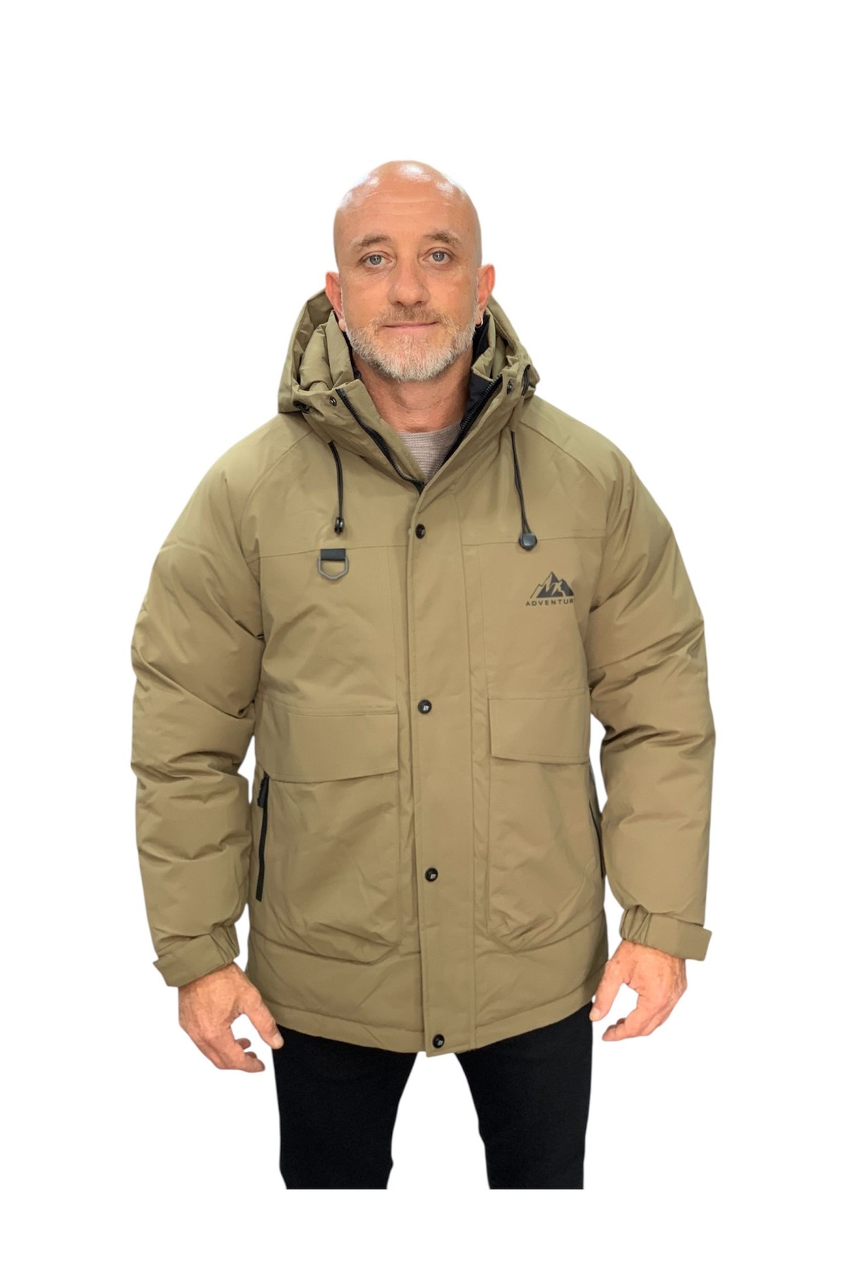 OUTDOOR STYLE PREMIUM YAĞMUR VE RÜZGAR GEÇİRMEYEN KABAN — قهوه‌ای M3363 — تصویر 3 از 5