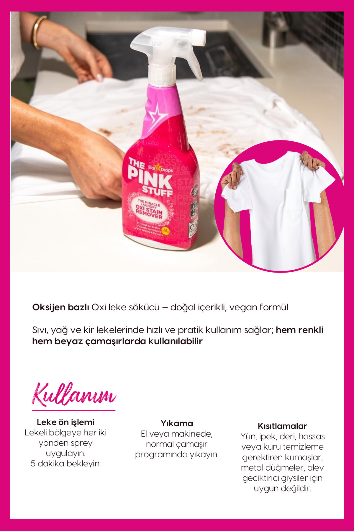 ROSSMANN Mucizevi Oxi Leke Çıkarıcı Sprey 500 Ml - Mucizevi