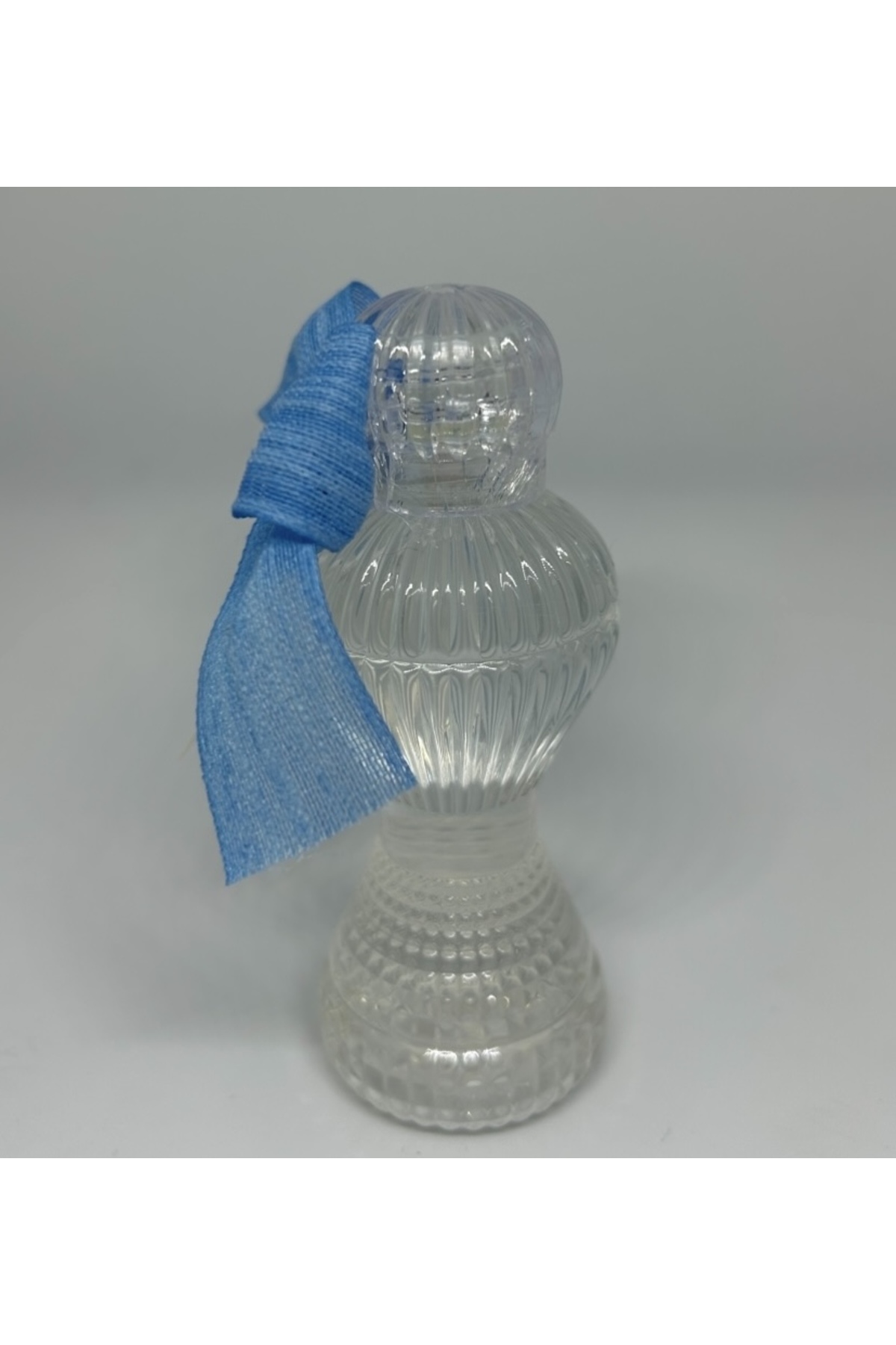 MayaArtDesign (40 ADET) Mavi Keten Kurdeleli-Etiketli Boş Kolonya Şişesi (Mika Plastik | 50ml) fotoğrafı 2 (önizleme)