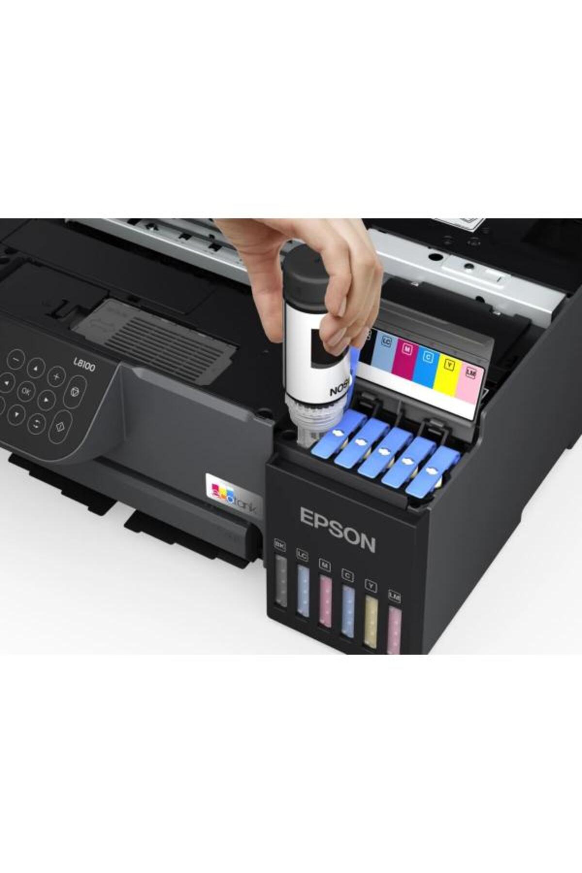 Epson EcoTank L8100 Wi-Fi + Tarayıcı + Fotokopi Renkli Tanklı