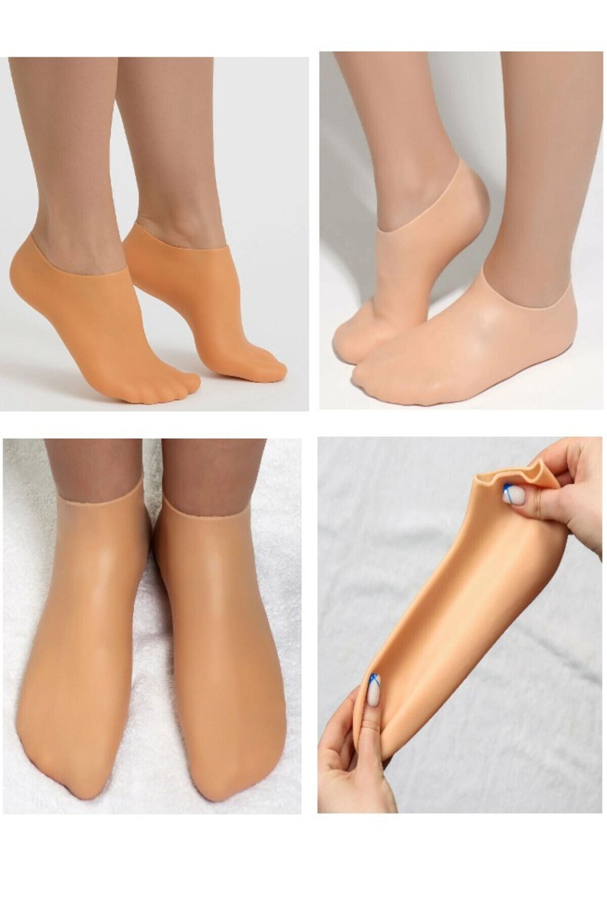 Peddy Silikon Ayak Nemlendirici Çorap | Topuk Çatlak Koruyucu | Ayak Bakım Spa Jeli Çorap | Ölü Deri Peeli