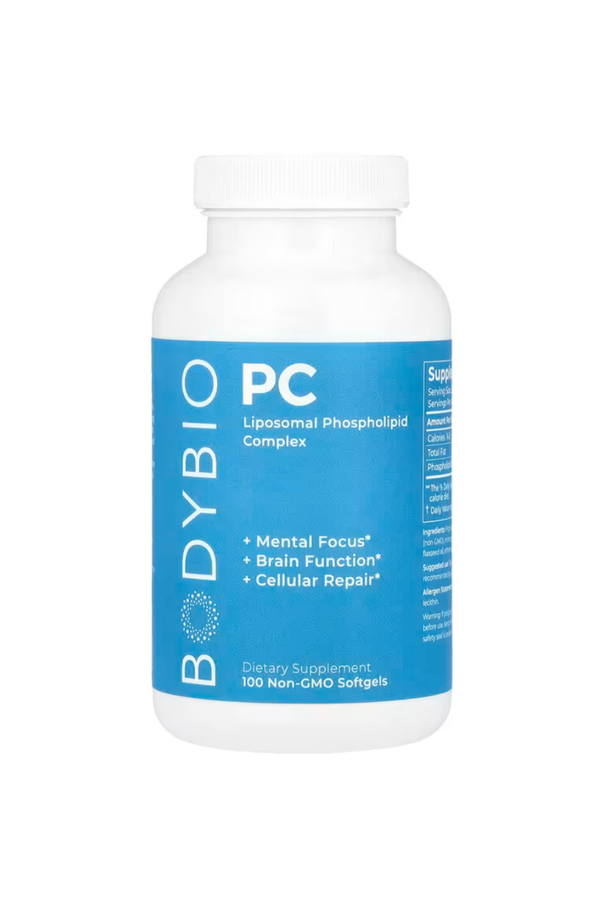 BODYBio PC, Liposomal Phospholipid Complex, 100 Non-GMO Softgels ...