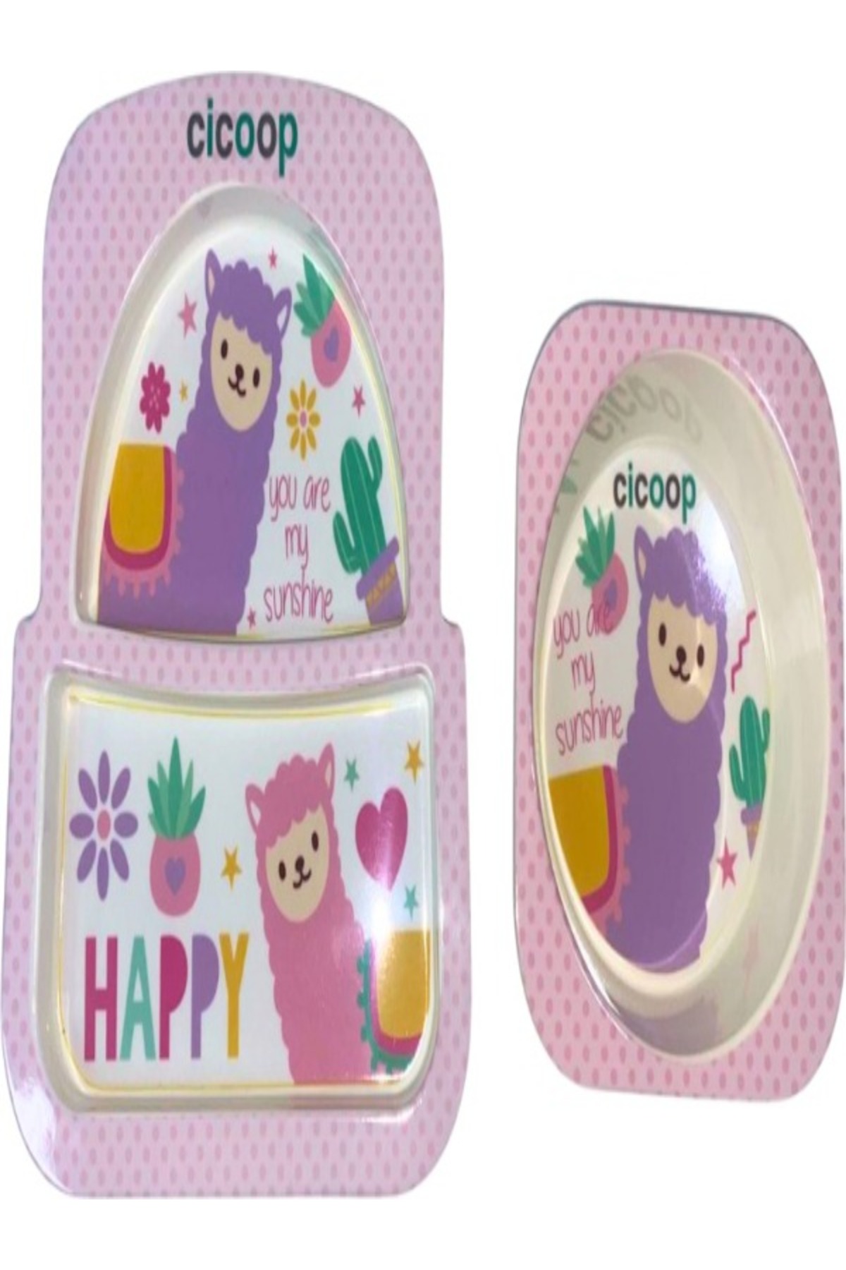 Jusso Cicoop Bebek Mama Tabağı 2'li Set Lama fotoğrafı 2 (önizleme)