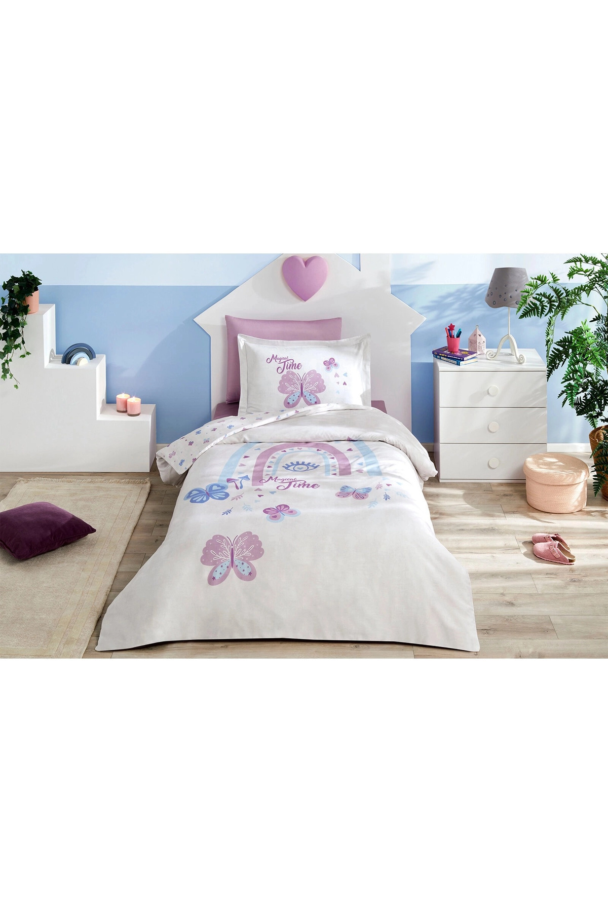 Özdilek Magical Time Tek Kişilik Lastikli Çarşaf Nevresim Takımı fotoğrafı 4 (önizleme)
