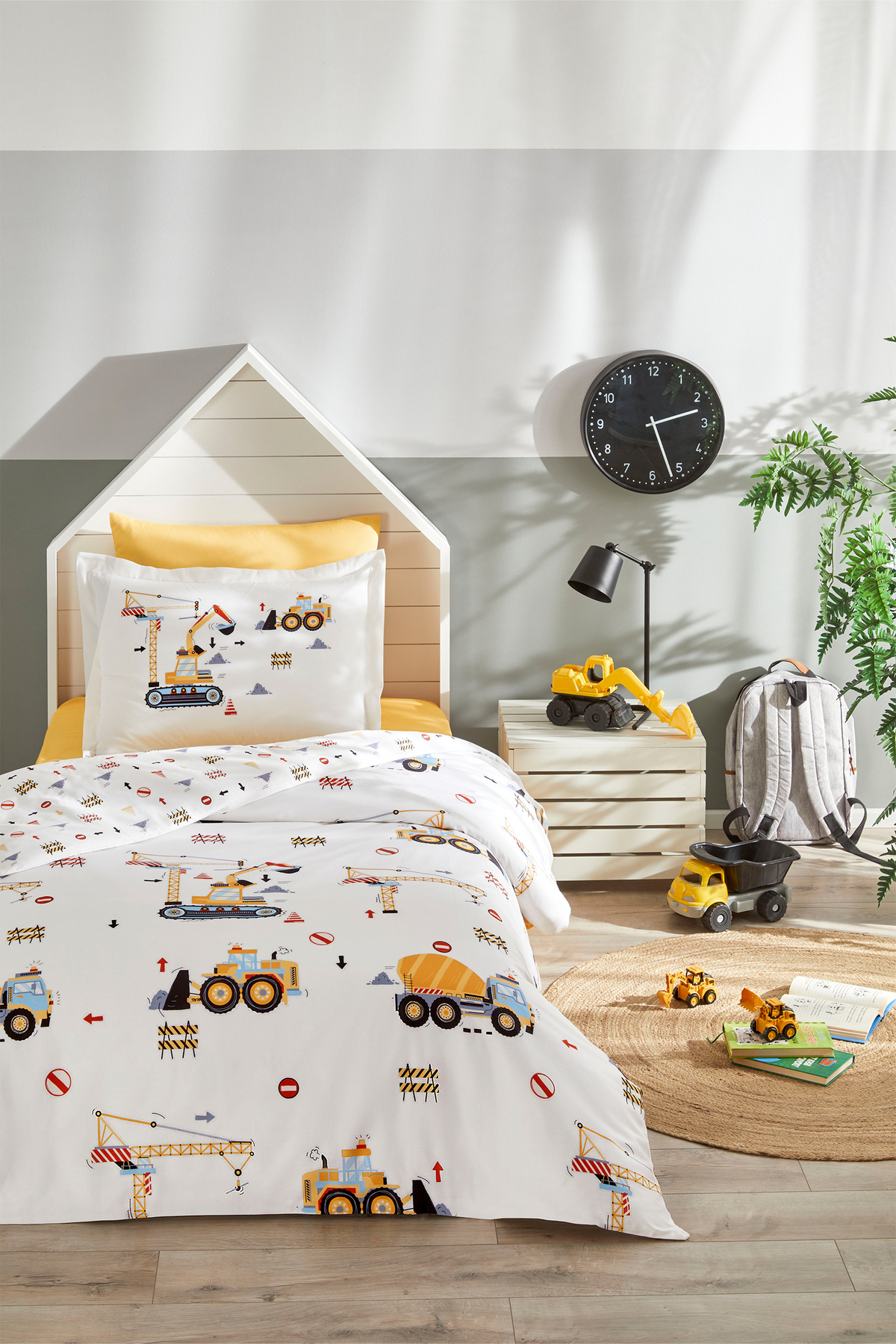 Özdilek Builder Tek Kişilik Lastikli Çarşaf Nevresim Takımı fotoğrafı 4 (önizleme)