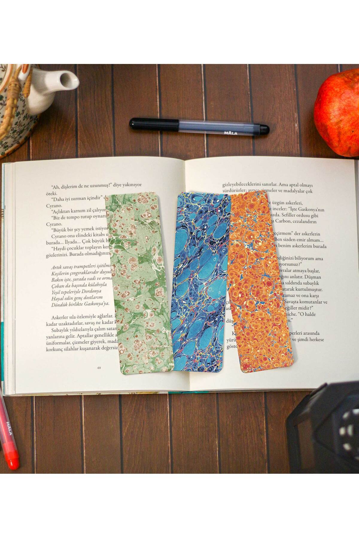 Bazen Defter Ebru Ayraç Üçlüsü