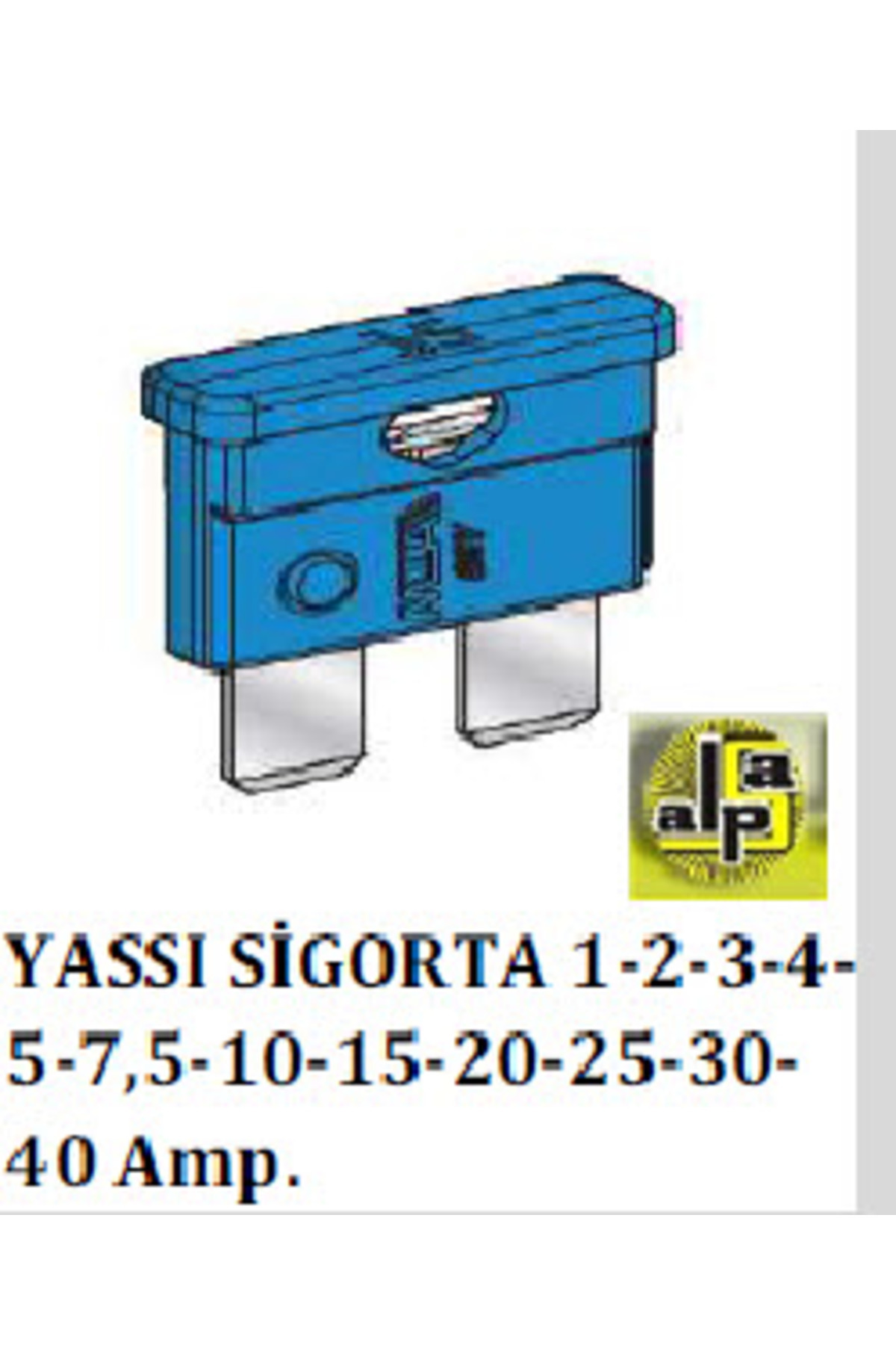 MTA SİGORTA-BIÇAK (x100) 40 AMP TURUNCU - MTA-M0600375