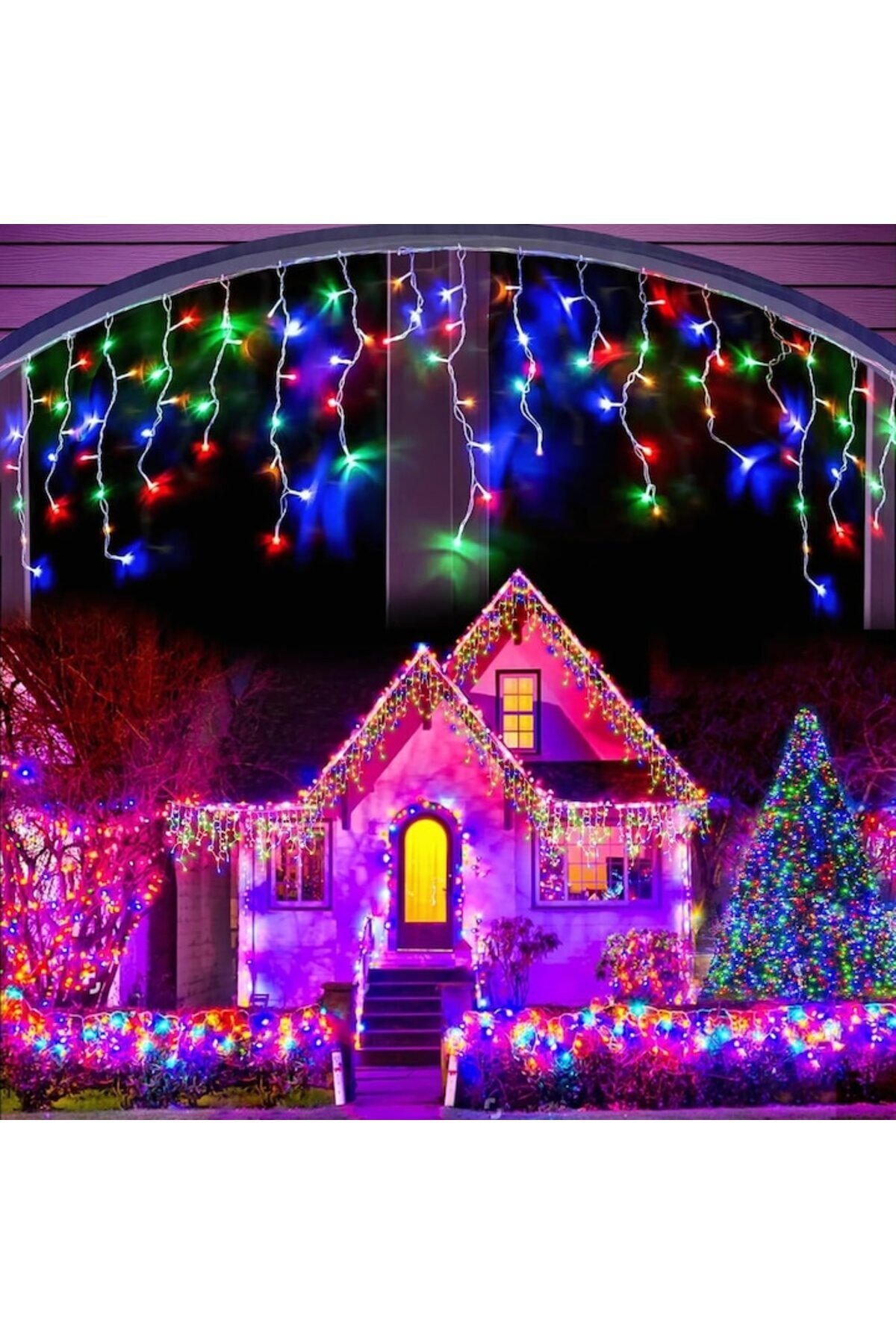 OEM Εγκατάσταση Turturi 30 μέτρα, 1200 LED, Πολύχρωμη, Διασυνδεόμενη, Αδιάβροχη