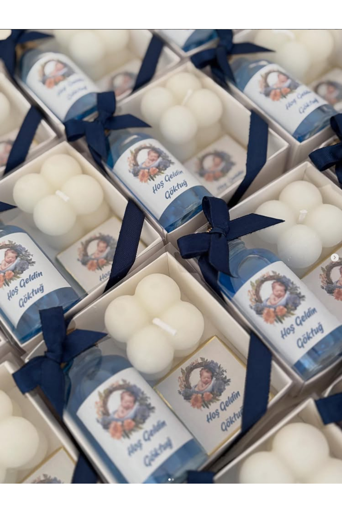 3DLuxeDekor Çikolata Mum Kolonya Hediyelik 10 ADET (Bebek, Söz, Nişan, Kına, Düğün, Mevlid) fotoğrafı 3 (önizleme)