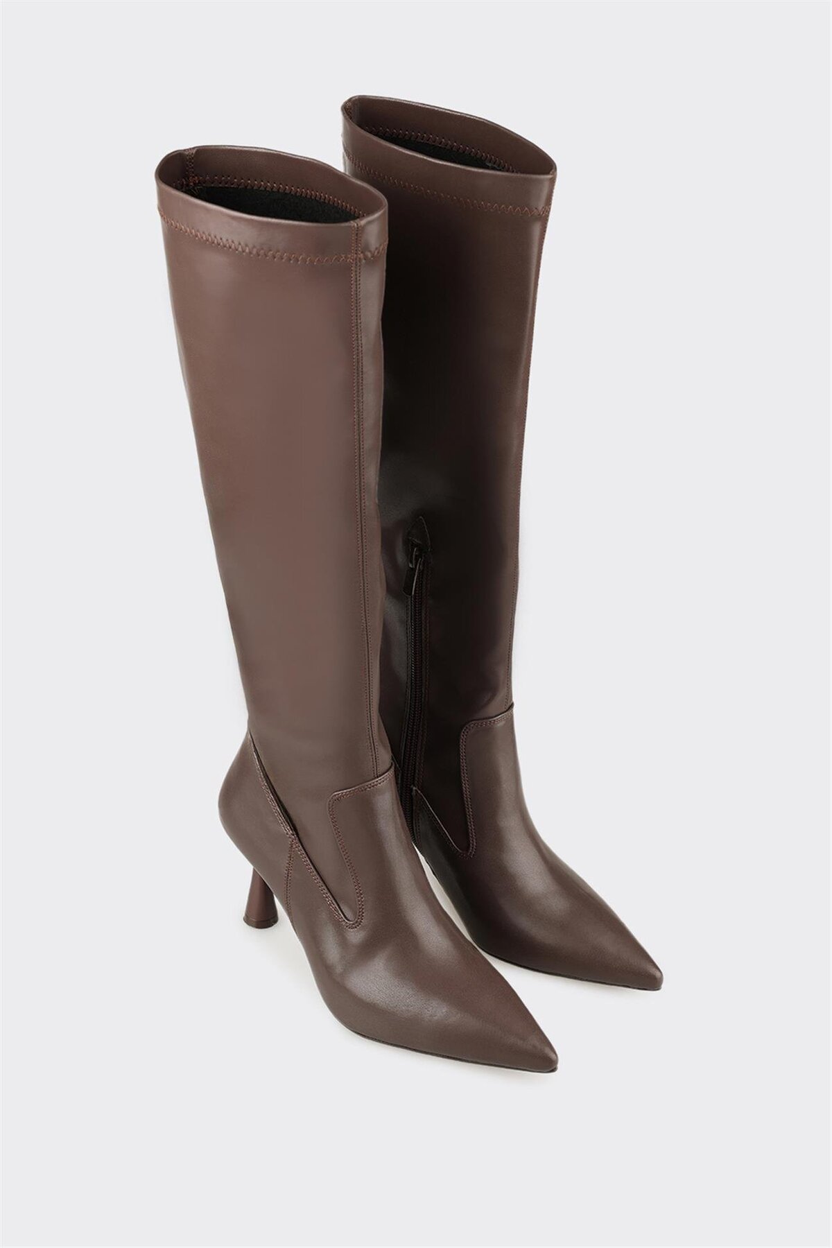Elle Shoes Kahve Kadın Günlük Çizme görsel 2