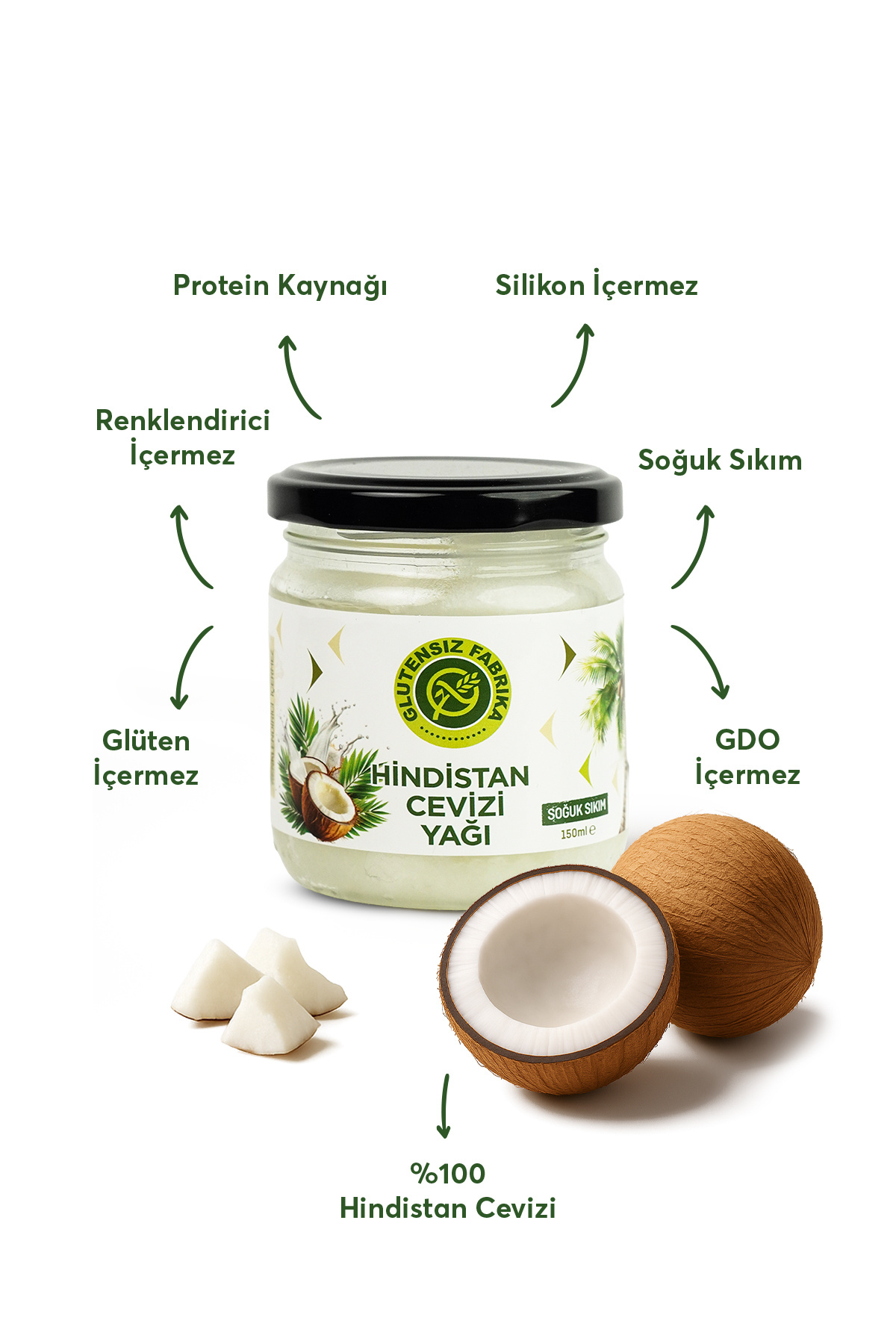 Hindistan Cevizi Yağı 150 ml — 152.00.01.0082 — تصویر 4 از 5
