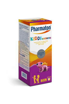 Pharmaton Kiddi Growth Kalsiyum Vitamin D İyot İçeren Takviye Edici Gıda Meyv...