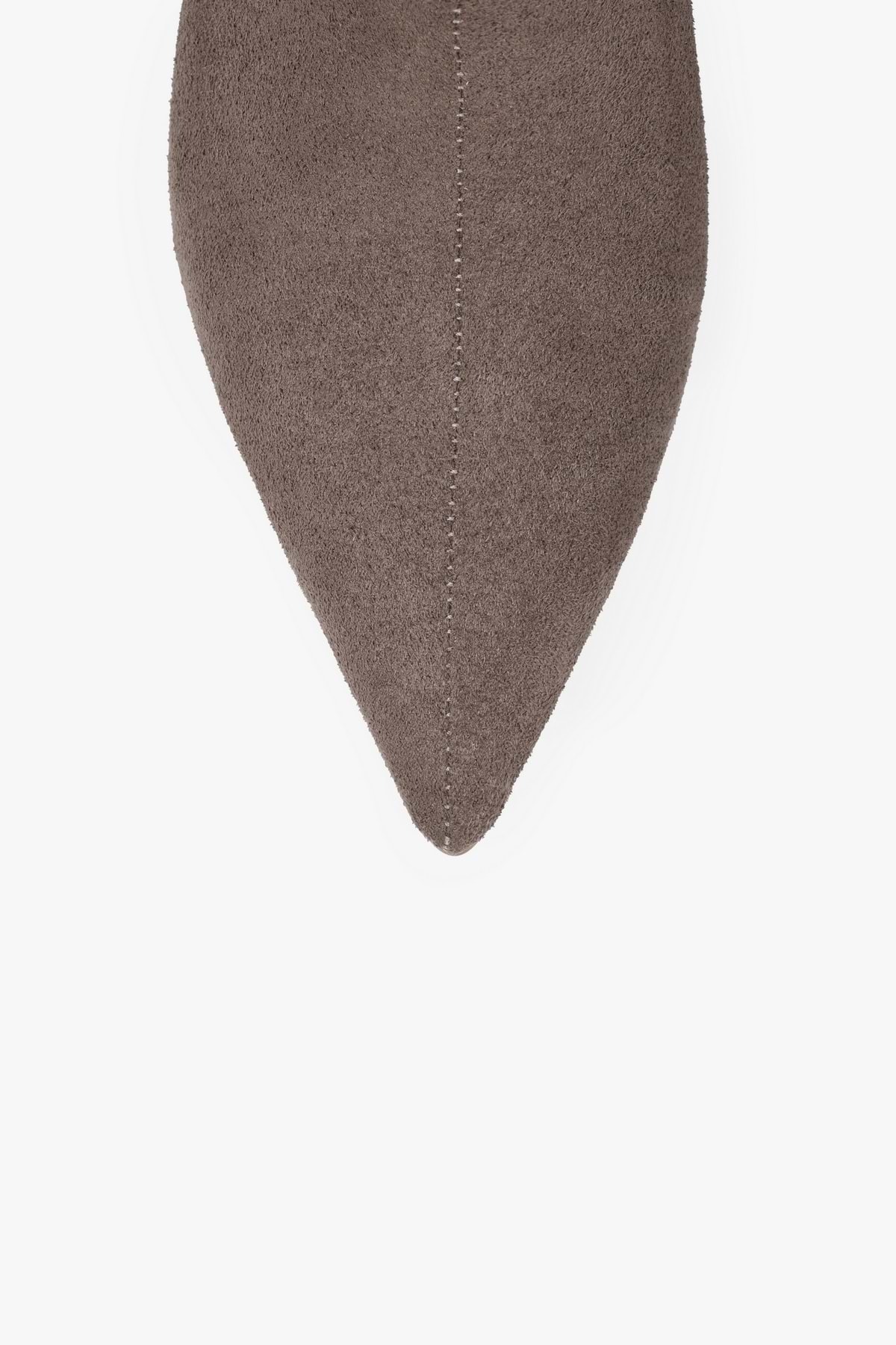 Shoeberry  Kadın Blaze Vizon Süet Kısa Sivri Topuklu Çizme - Görsel 5