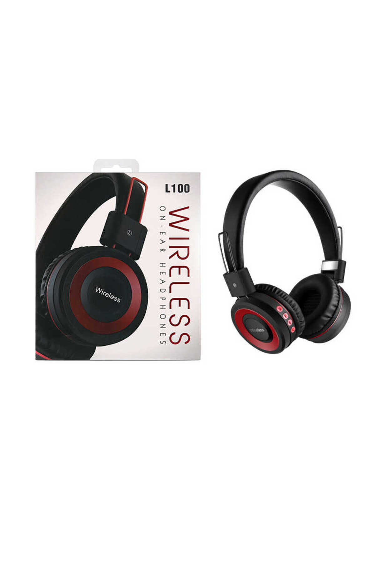 L100 Bluetooth Kulaklık - Kırmızı