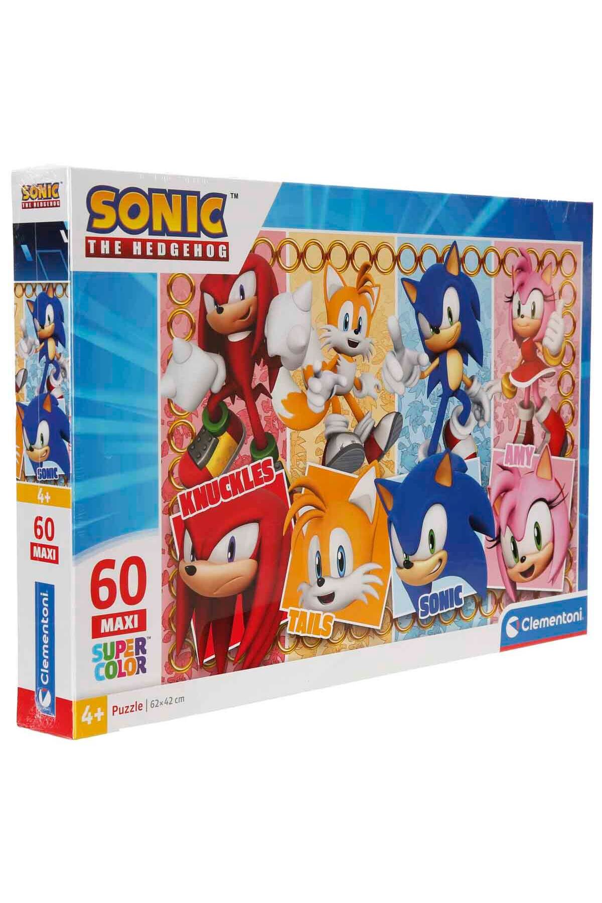 Clementoni 60 Parça Maxi Supercolor Puzzle: Sonic The Hedgehog - Fiyatı ...