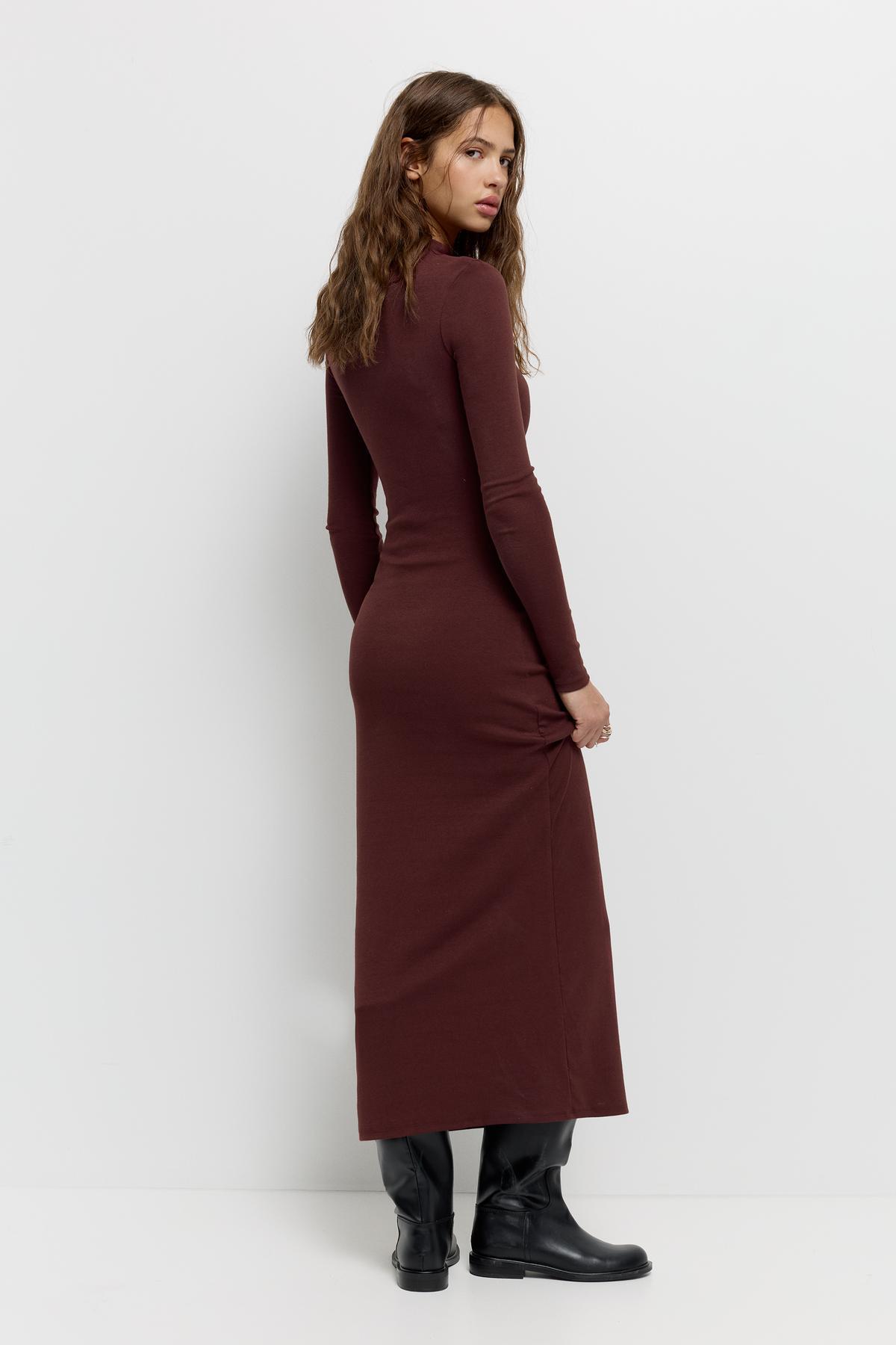 Pull & Bear  Büzgülü midi elbise - Görsel 4