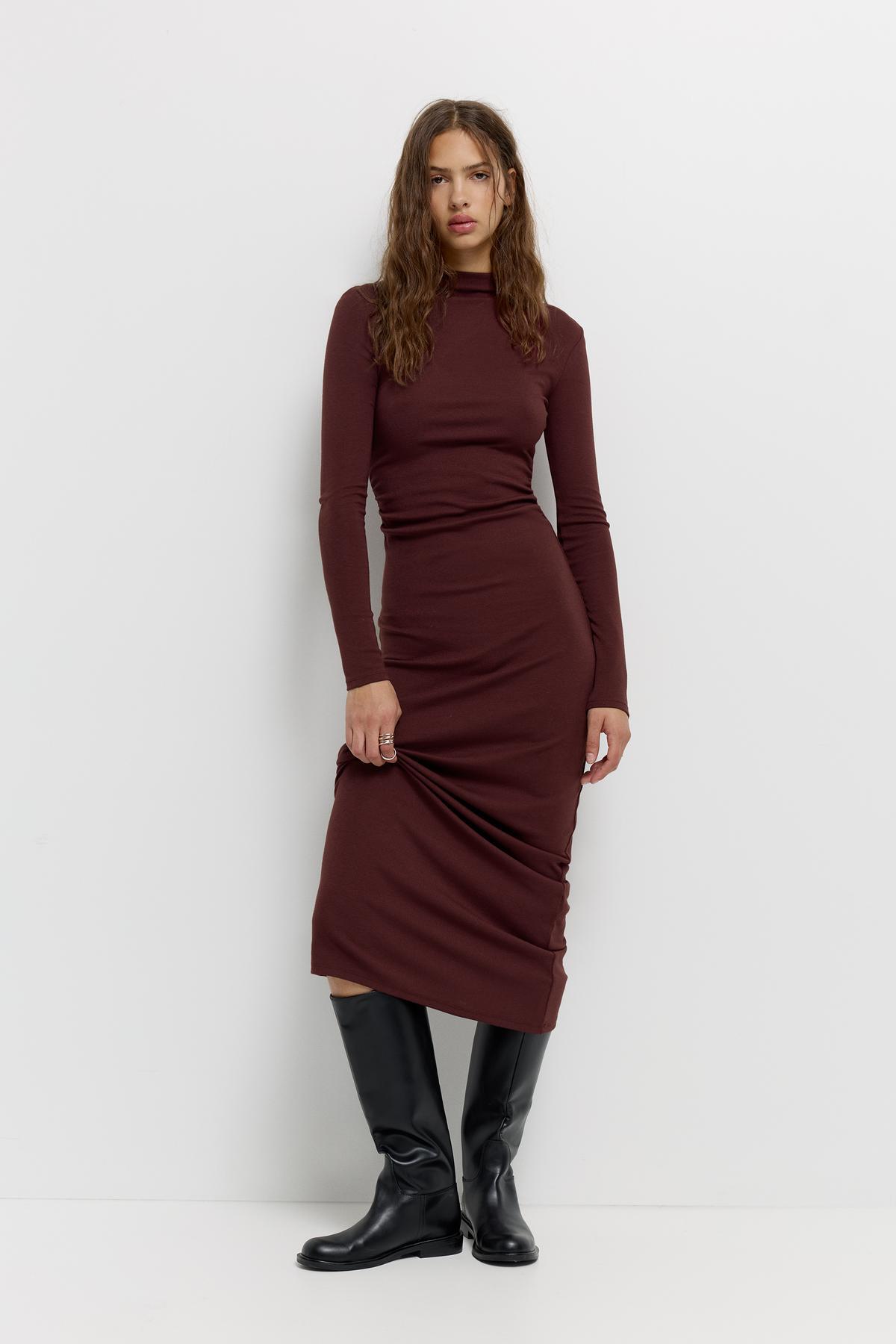 Pull & Bear  Büzgülü midi elbise - Görsel 2