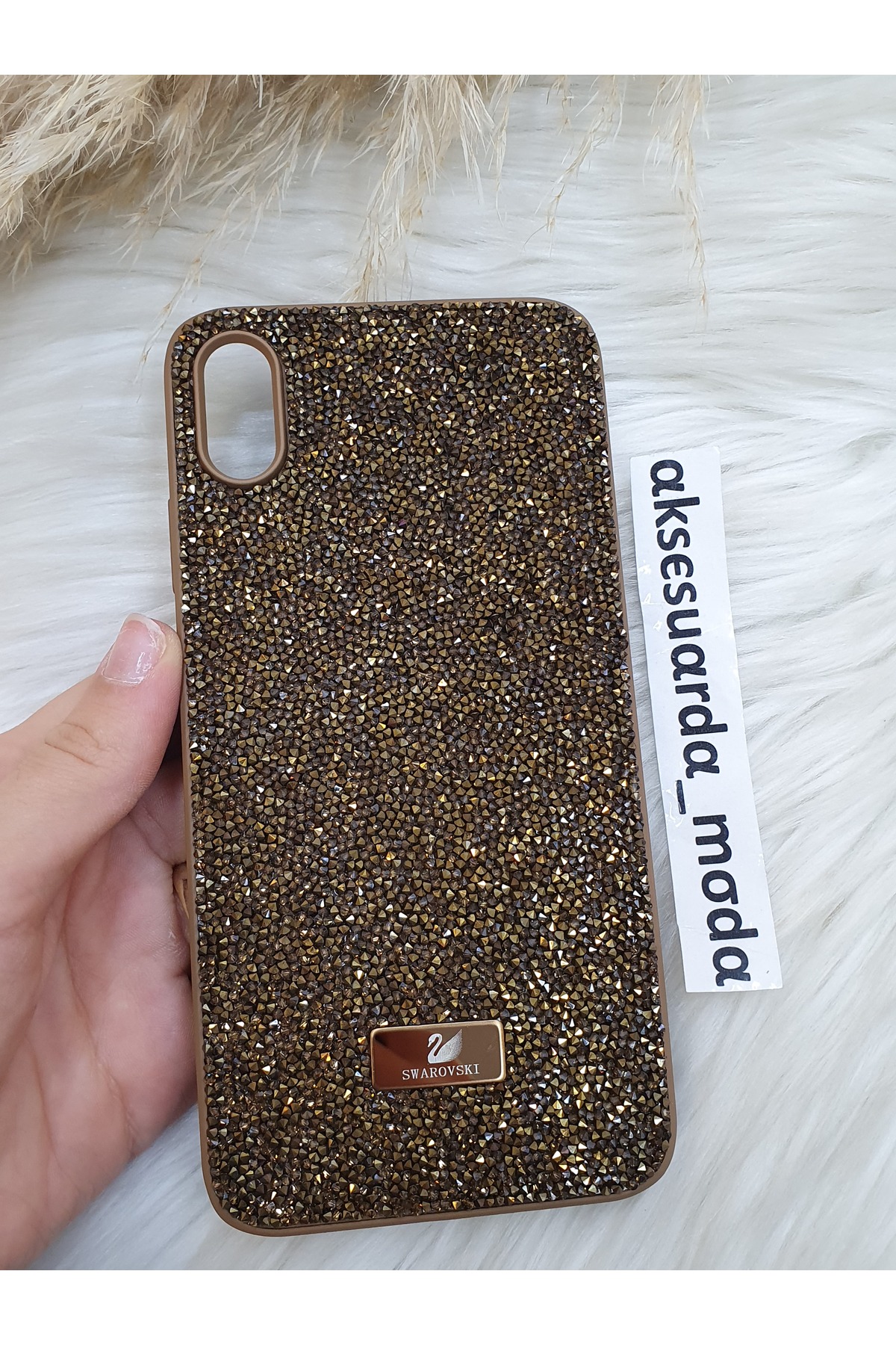 ZB Aksesuarda Moda İPHONE XS MAX Uyumlu Taşlı Lüks Markalı