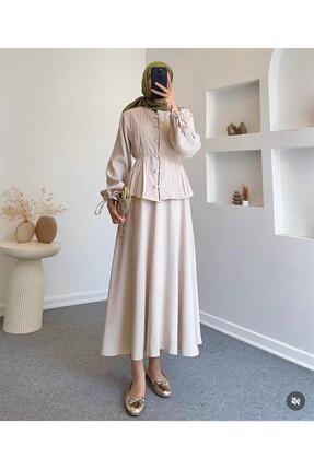 KULVAR TREND 2654 Nervür Dikişli Hakim Yaka Etekli Takım