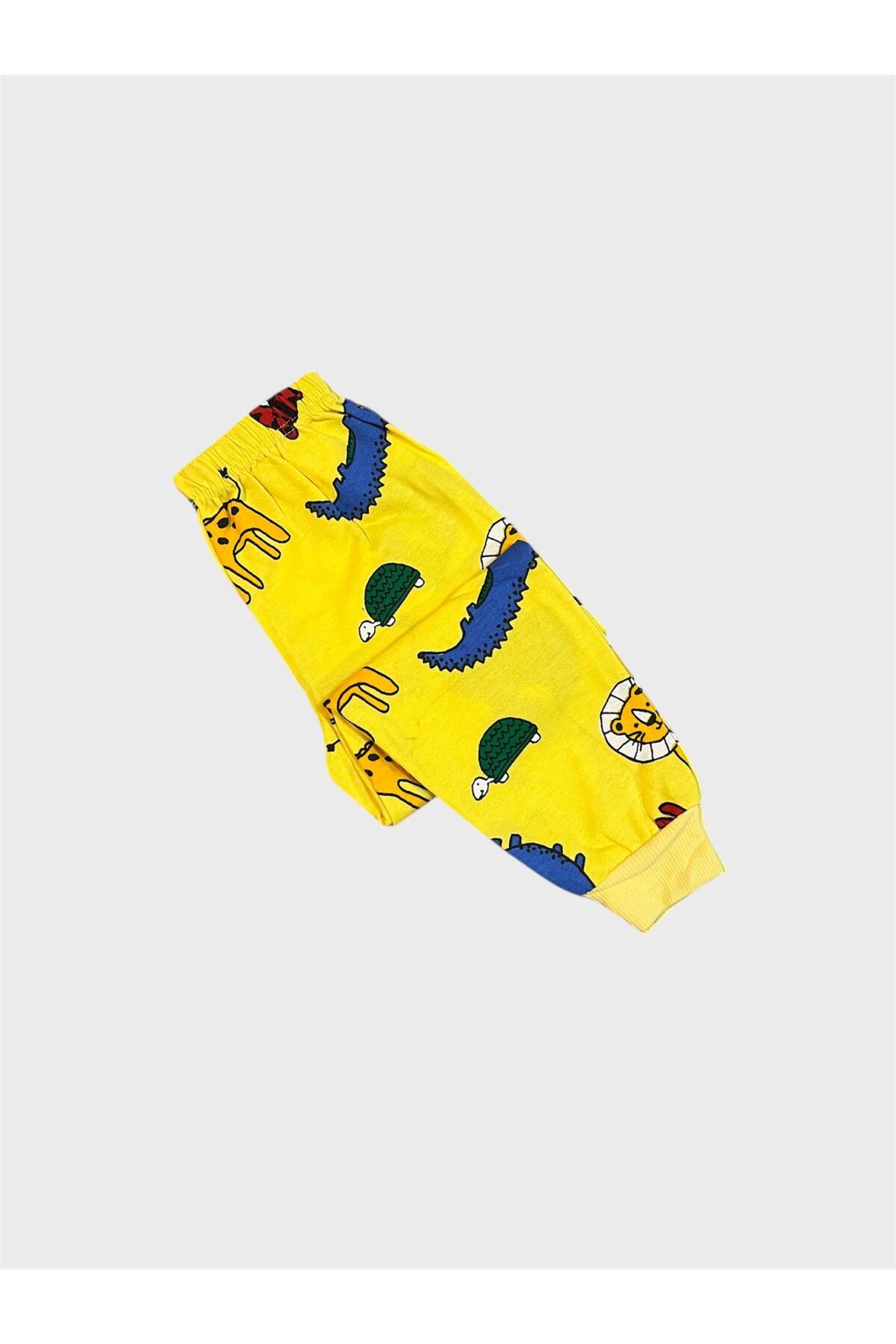 ALİŞ KİDS Erkek Çocuk Pamuklu Şardonlu Sarı Safari Desenli Uzun Kollu Kışlık Pijama Takımı fotoğrafı 5 (önizleme)