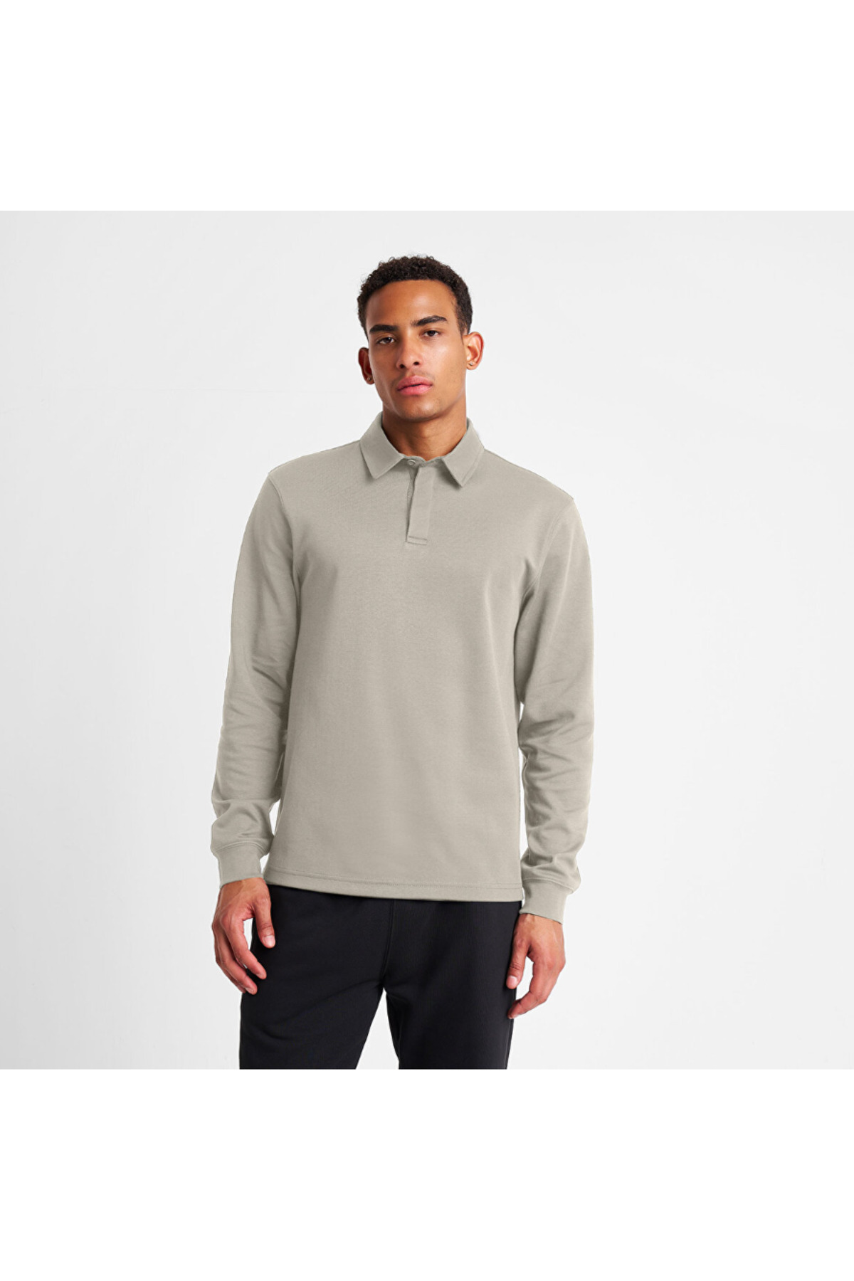 Lescon 25S-1262-25N UZUN KOL POLO YAKA TSHIRT