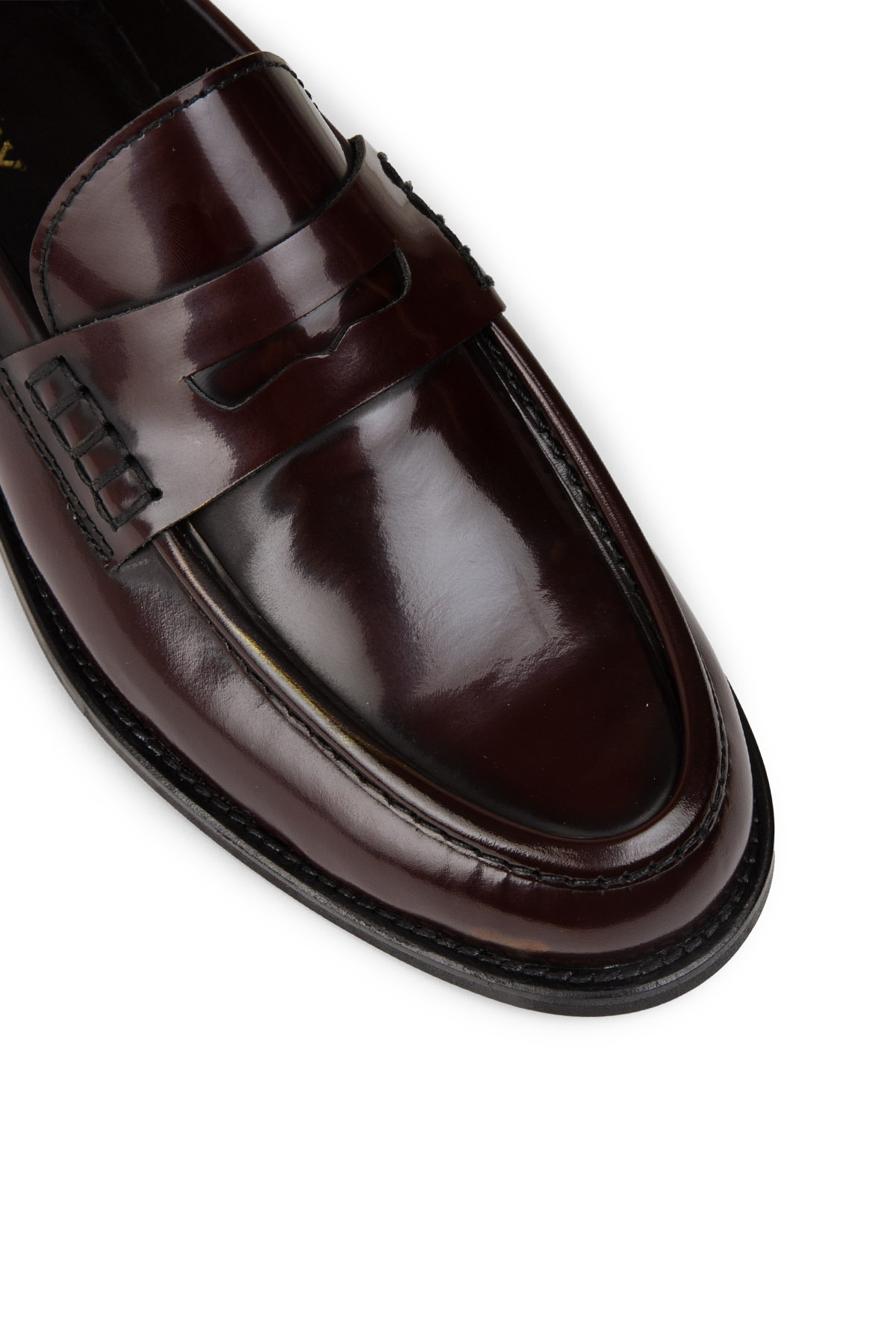 Deery Erkek Hakiki Deri Bordo Loafer Ayakkabı görsel 5