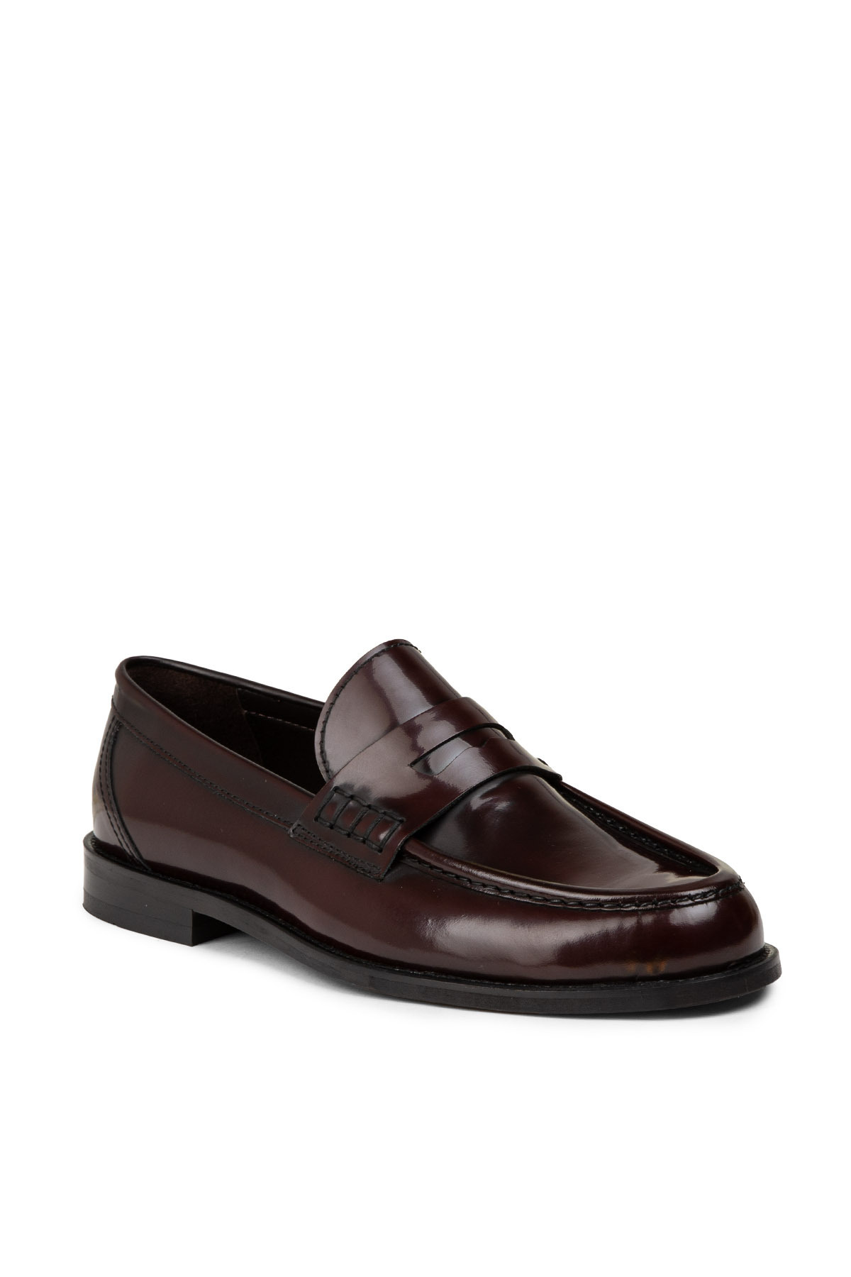 Deery Erkek Hakiki Deri Bordo Loafer Ayakkabı görsel 6
