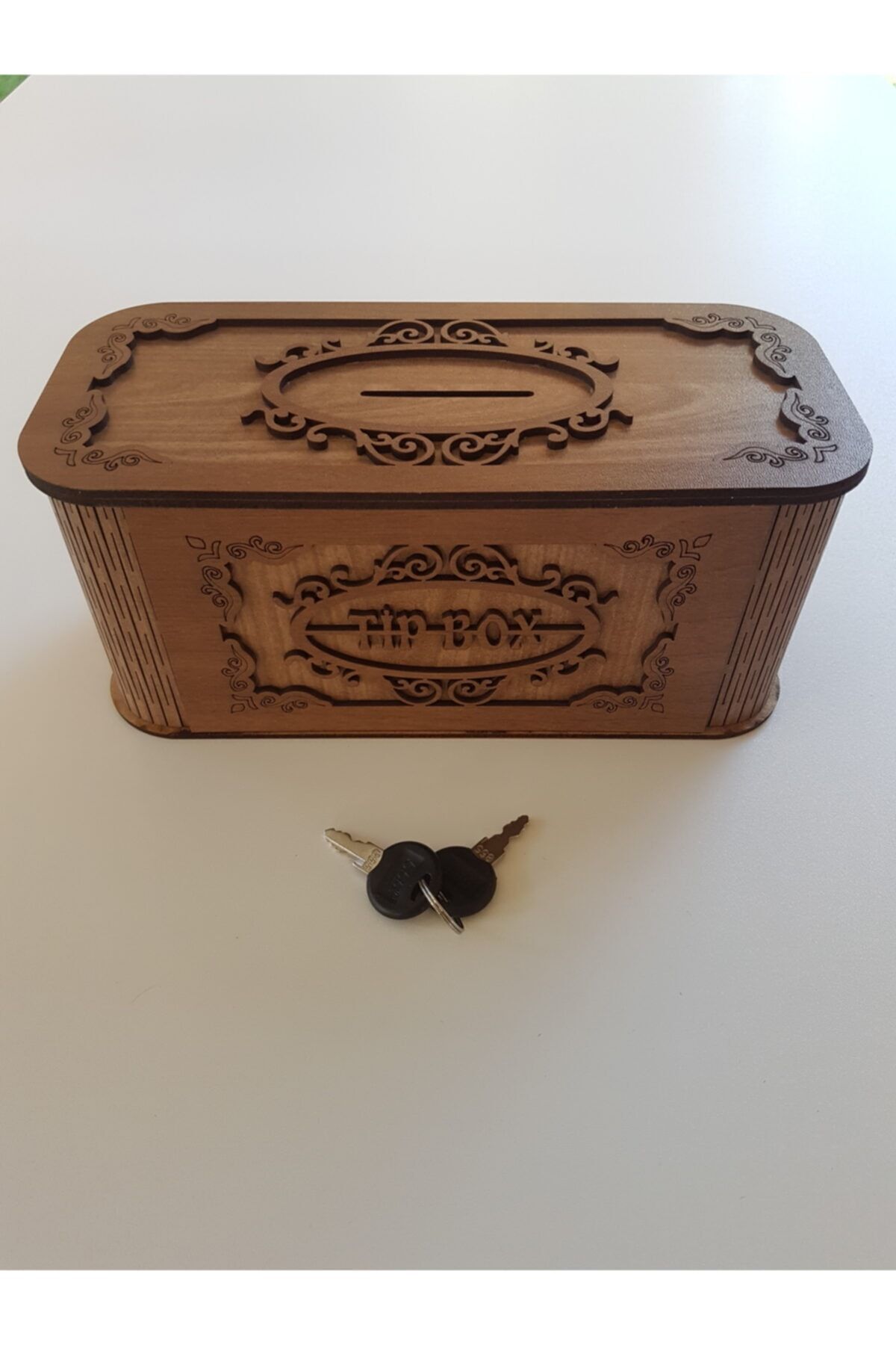 Genel Markalar Tip Box Bahşiş Tip Kutusu Ahşap Kumbara Anahtarlı Kilitli Bahşiş Için Kumbara Bahşiş Kutusu fotoğrafı 2 (önizleme)