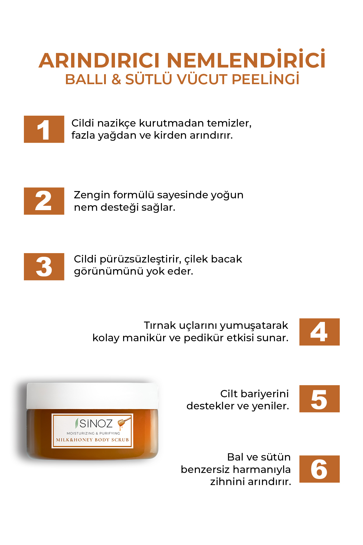 Body Scrub Besleyici Arındırıcı Nemlendirici Ballı&Sütlü Vücut Peelingi 300 gr — 10.11.19.014.300.10 — تصویر 2 از 5