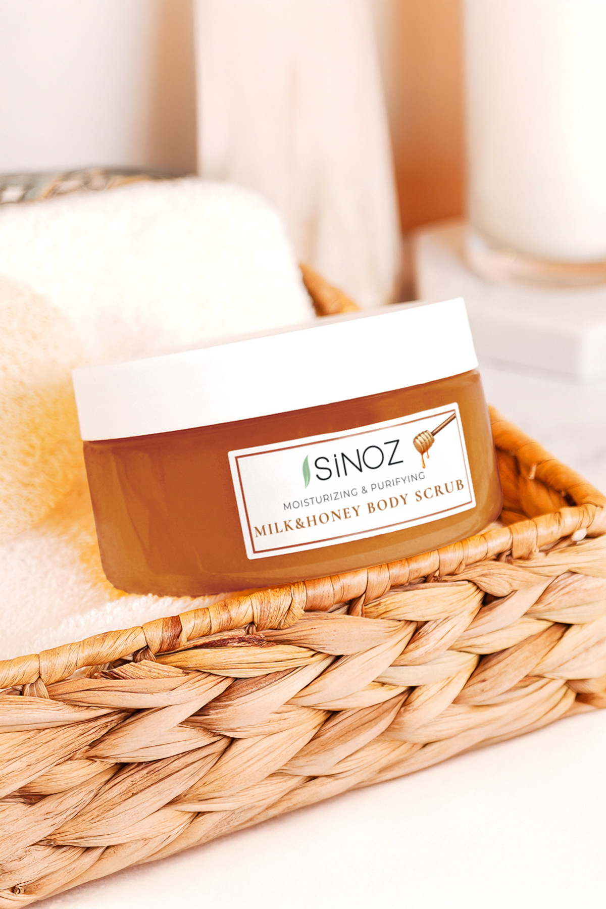 Body Scrub Besleyici Arındırıcı Nemlendirici Ballı&Sütlü Vücut Peelingi 300 gr — 10.11.19.014.300.10 — تصویر 5 از 5