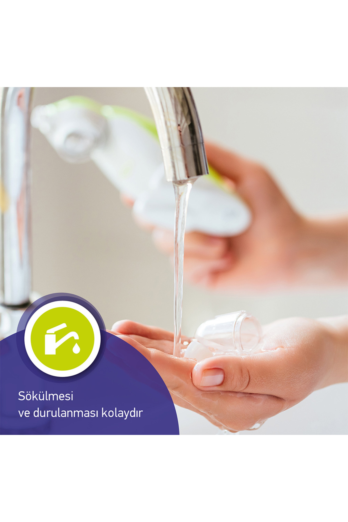 AGU BABY Agu Ns19 Sessiz Ergonomik Etkili Burun Temizleme Aspiratörü, Yeşil fotoğrafı 7 (önizleme)