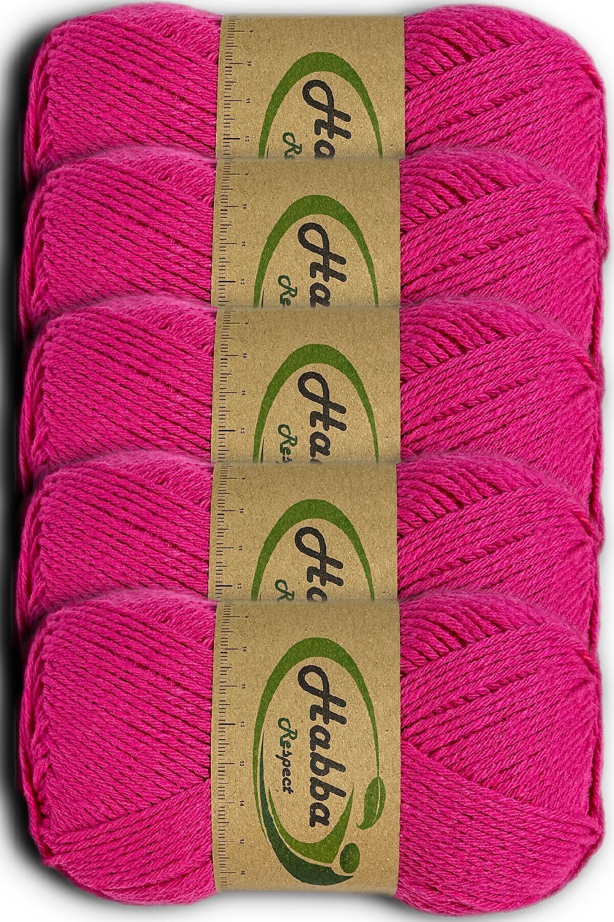 Habba Acrylic 5-Piece Pkt-1704-Fuchsia-Export Surplus Economic Ruffle Yarn