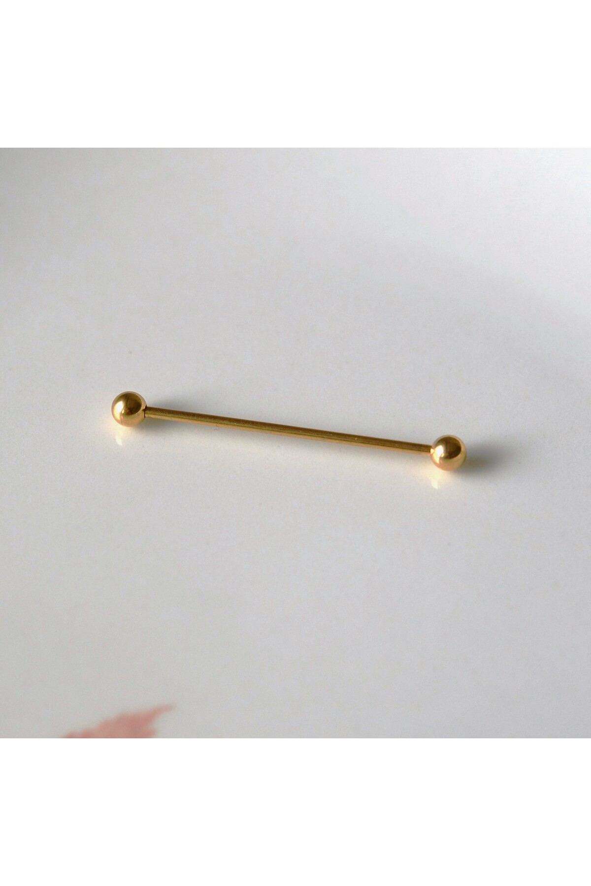 Surgical Steel Industrial Piercing Bridge Piercing Gold Color