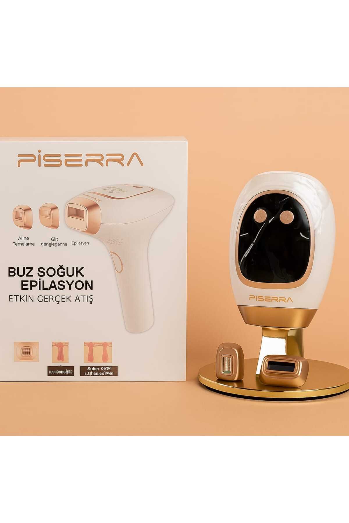 PİSERRA Yeni Nesil Ipl Buz Lazer Epilasyon Cihazı 999.999 Atım 9 Kademe +Gençleştirme+Akne