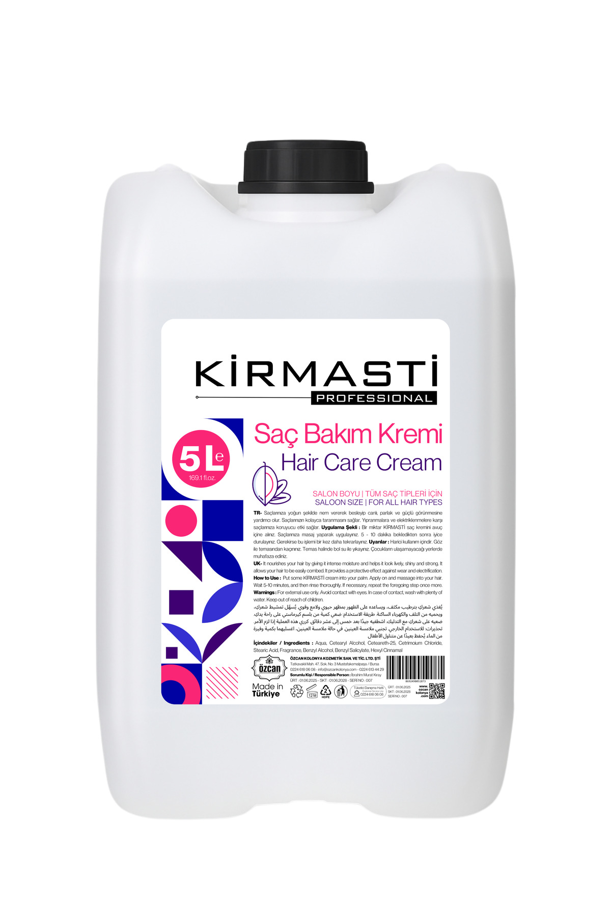 Bitki Özlü Canlandırıcı Saç Bakım Kremi 5 Litre Prokeratin Hair Cream Avantajlı Ekonomik Boy 5000ml — KIRMASTISAÇKREMİ5000ML — تصویر 6 از 6