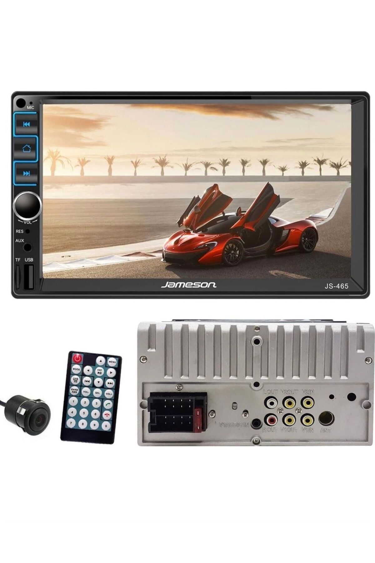 Universal CPR 7inç Double Teyp Usb/ Bluetooth/ Mirorrlink/ Sd Kart Geri Görüş Kamera Hediyeli