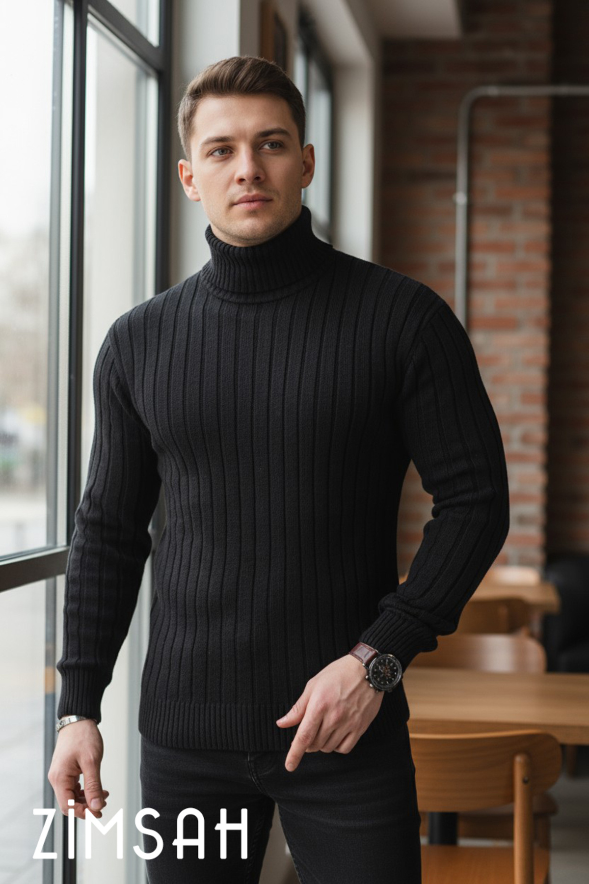 Zimsah Erkek Slim Fit Triko Kazak