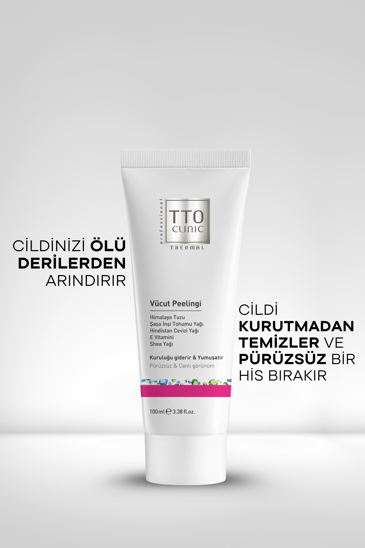 Clinic Vücut Peelingi - Nemlendirici Arındırıcı Bakım 100 ml — 8684576000286 — تصویر 4 از 6