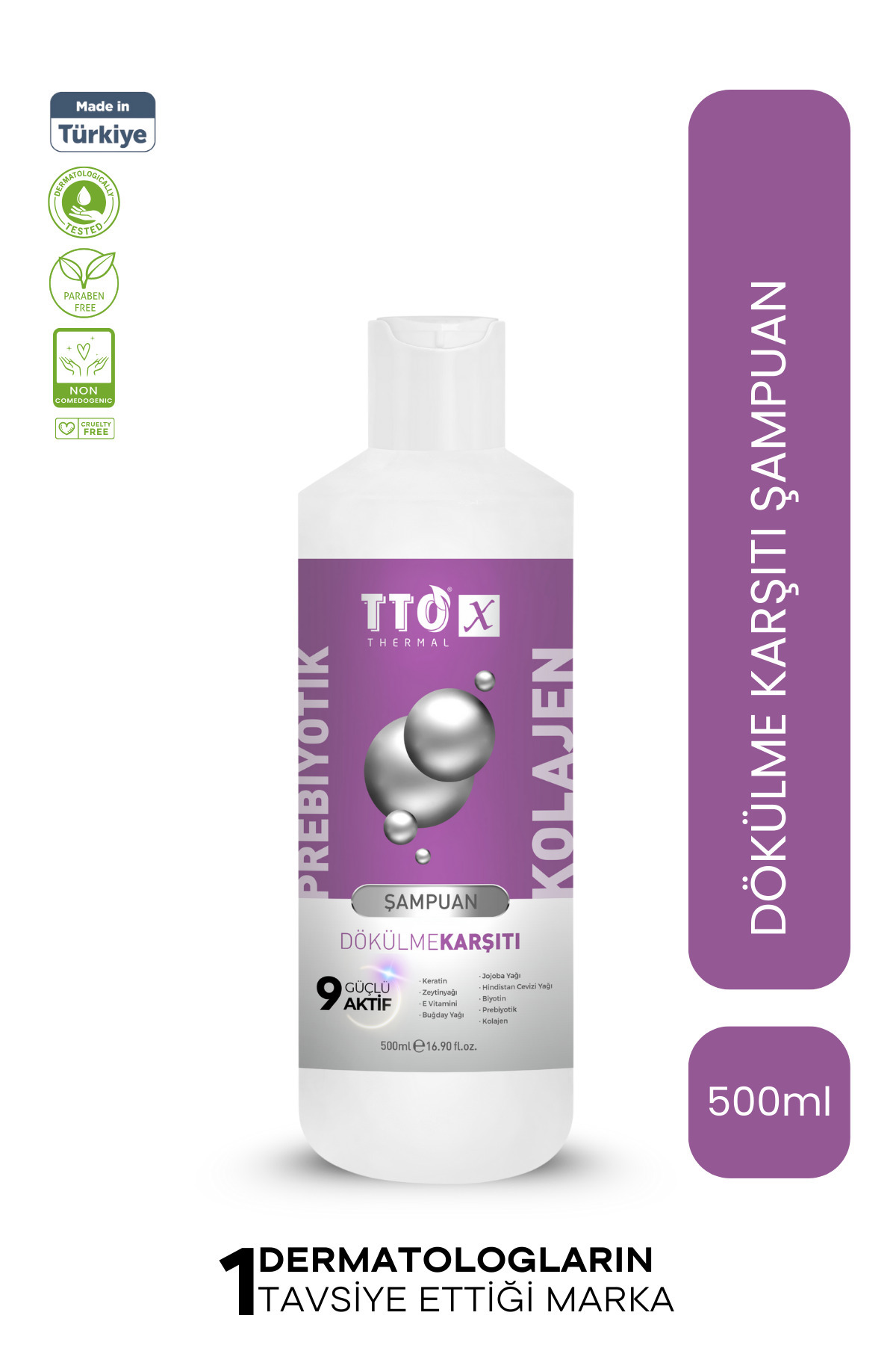 TTO X Dökülme Karşıtı Saç Şampuanı Kolajen ve Prebiyotik