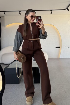 Genel Markalar Pilise Penyeli Denim Garnili Takım