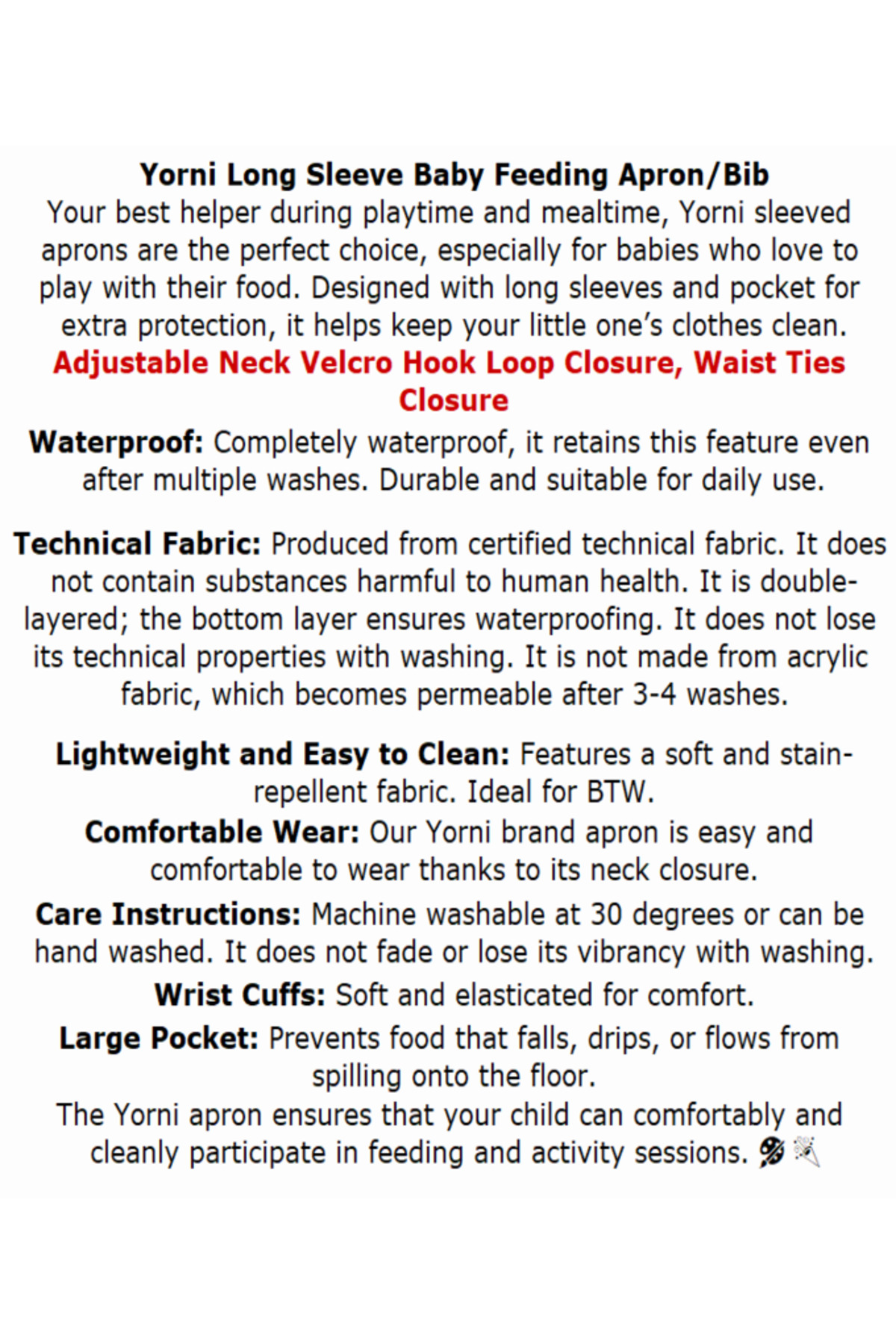 yorni 3-6yaş, Zoo, KISA Kollu, Belden BAĞCIKLI ve Boyundan Cırtlı, Cepli Çocuk Faaliyet, Aktivite Önlüğü fotoğrafı 6 (önizleme)