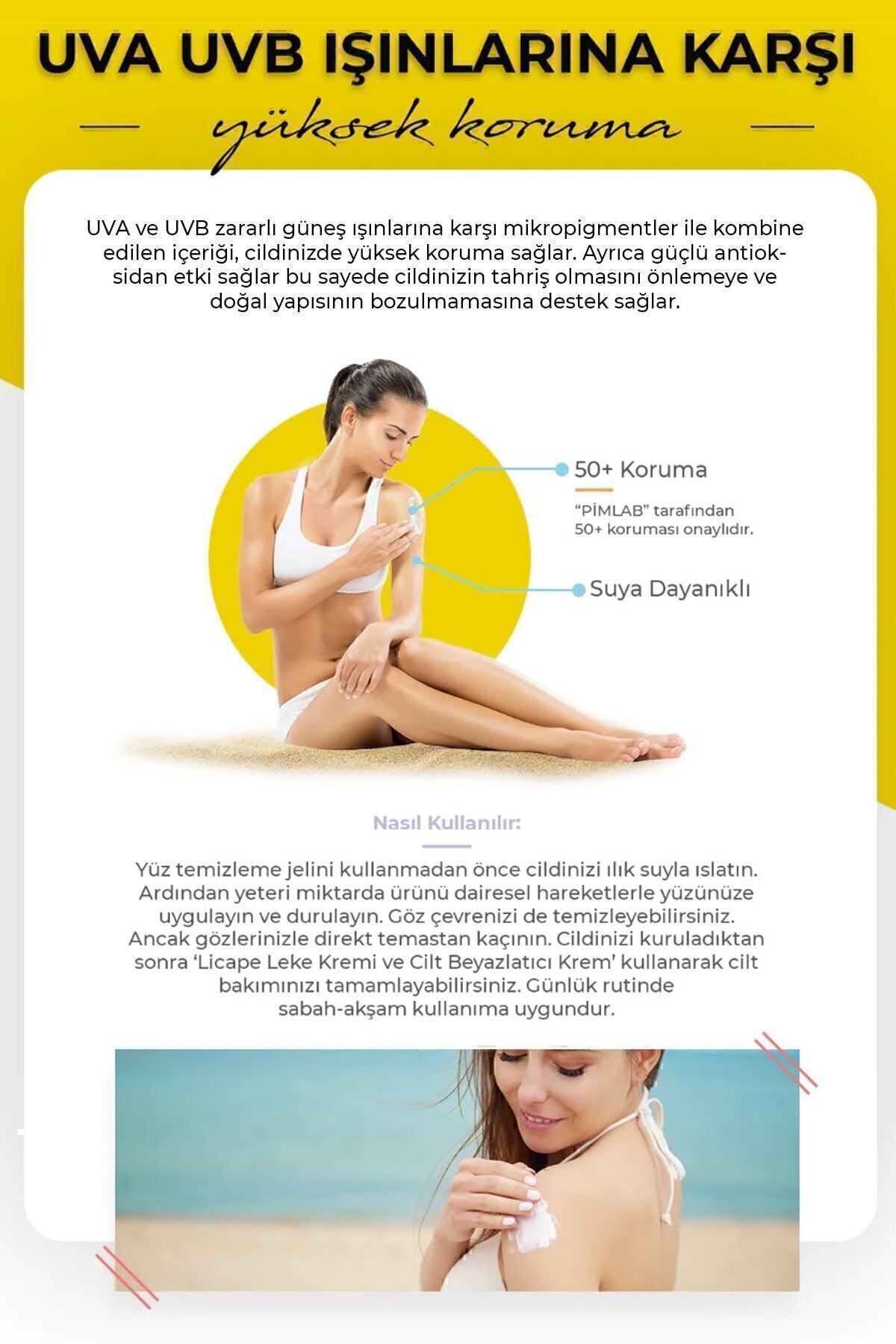 Çok Yönlü Yüksek Korumalı Spf +50 Faktör Uva - Uvb Güneş Kremi 50 ml — 22544822 — تصویر 5 از 6