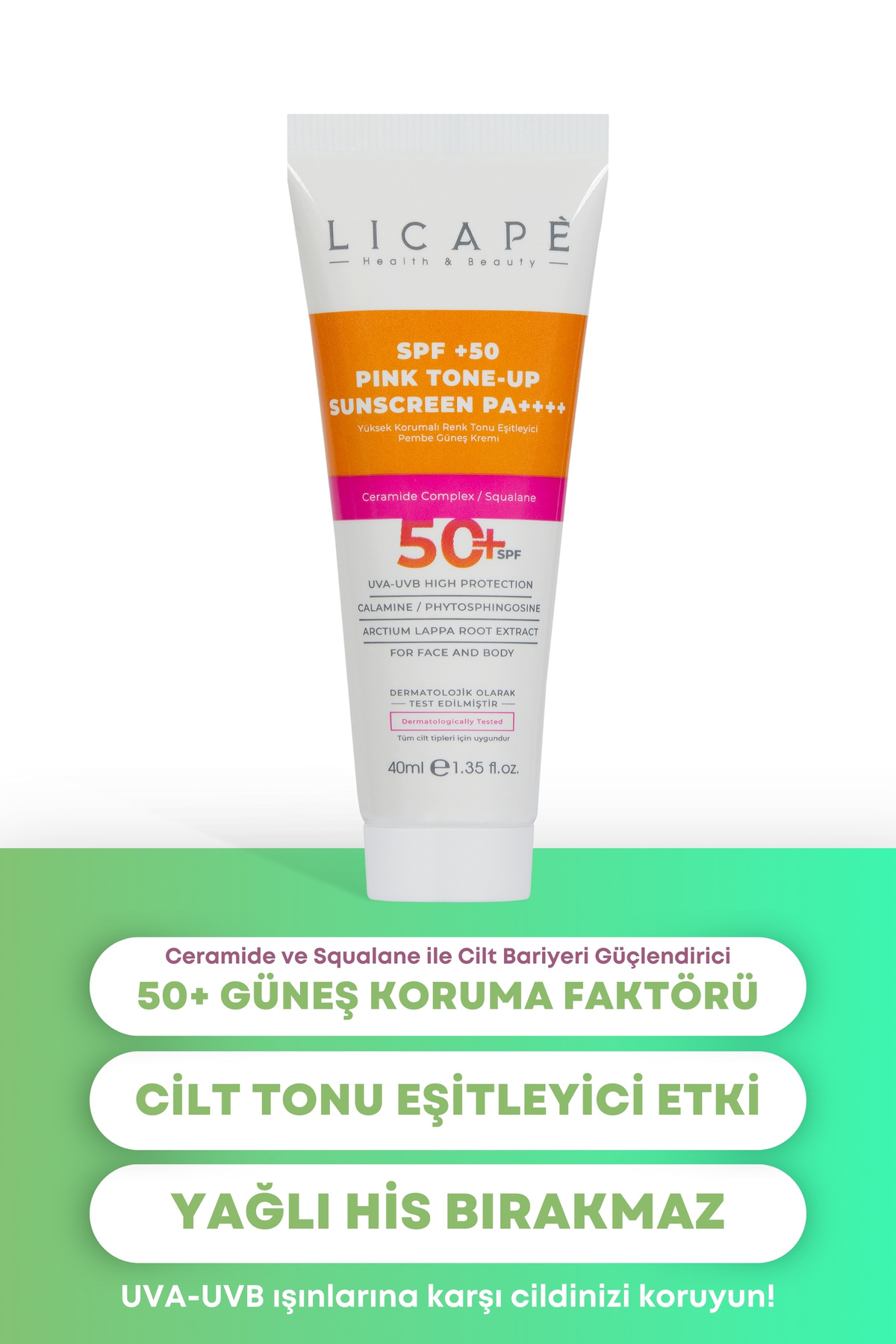 Yüksek Korumalı Renk Tonu Eşitleyici Pembe - Pink Güneş Kremi 40 ml — TYCSBNPDJN168727885502681 — تصویر 7 از 7